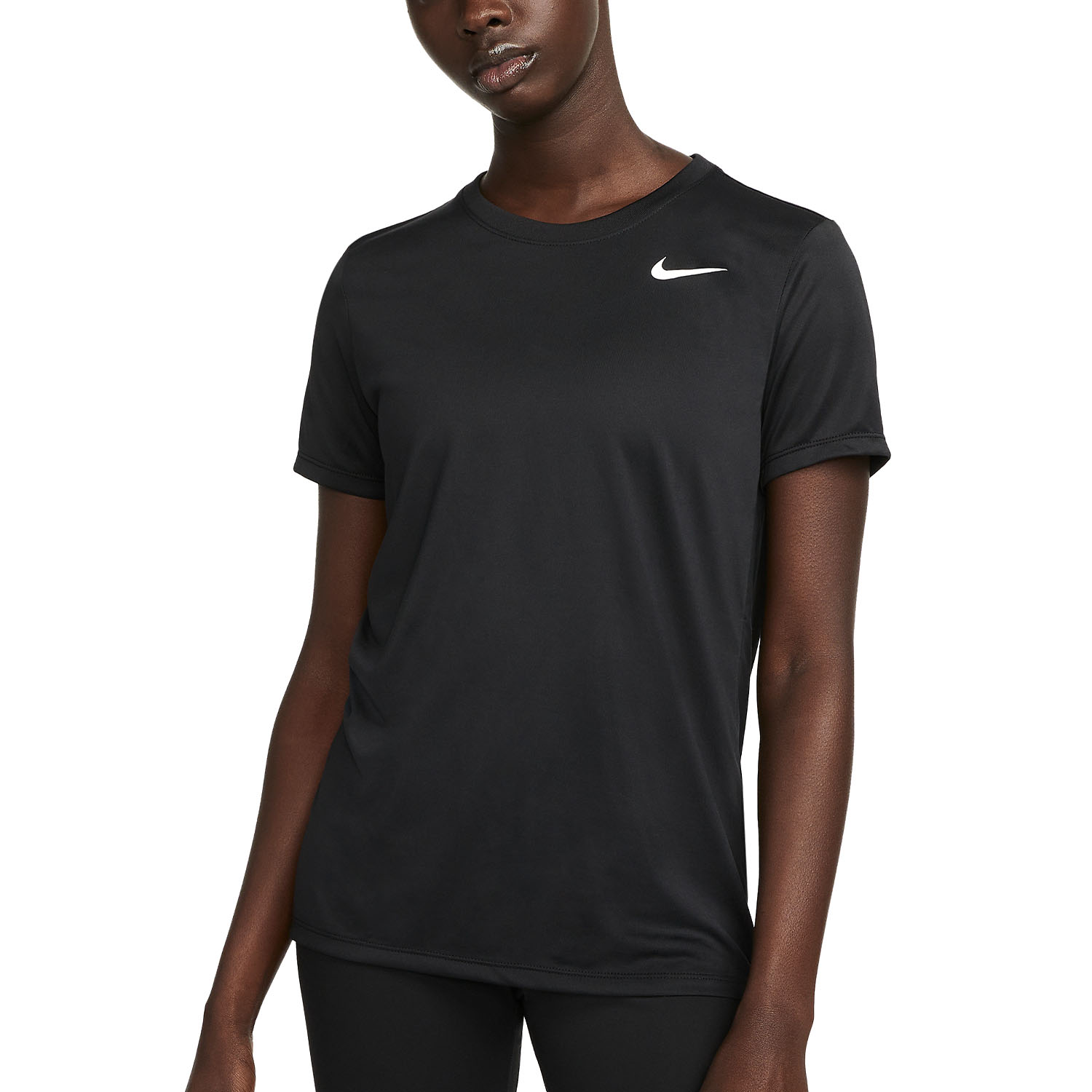 Nike Dri-FIT Swoosh Camiseta - Black/White