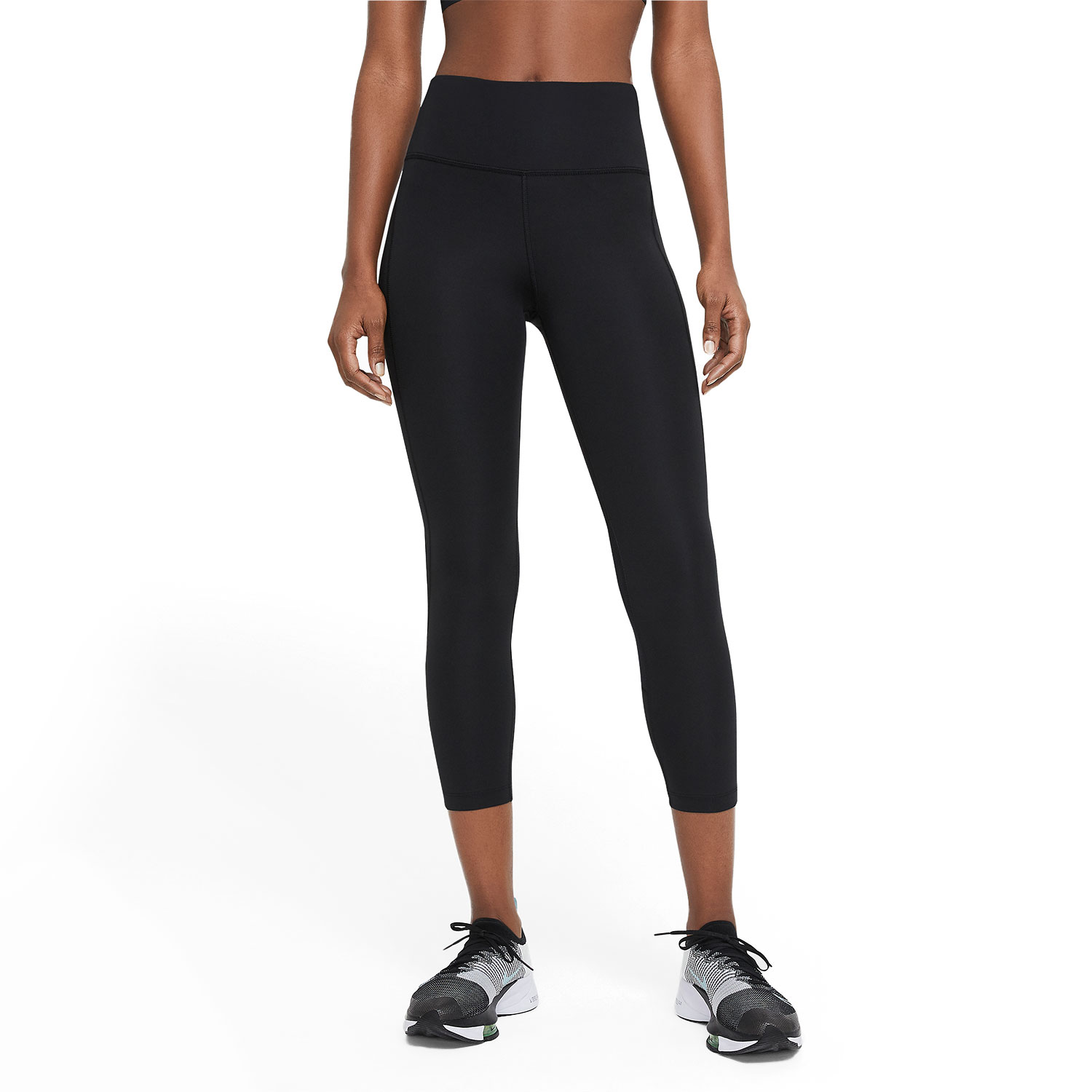 Nike 3/4 running tights FAST with mesh in black