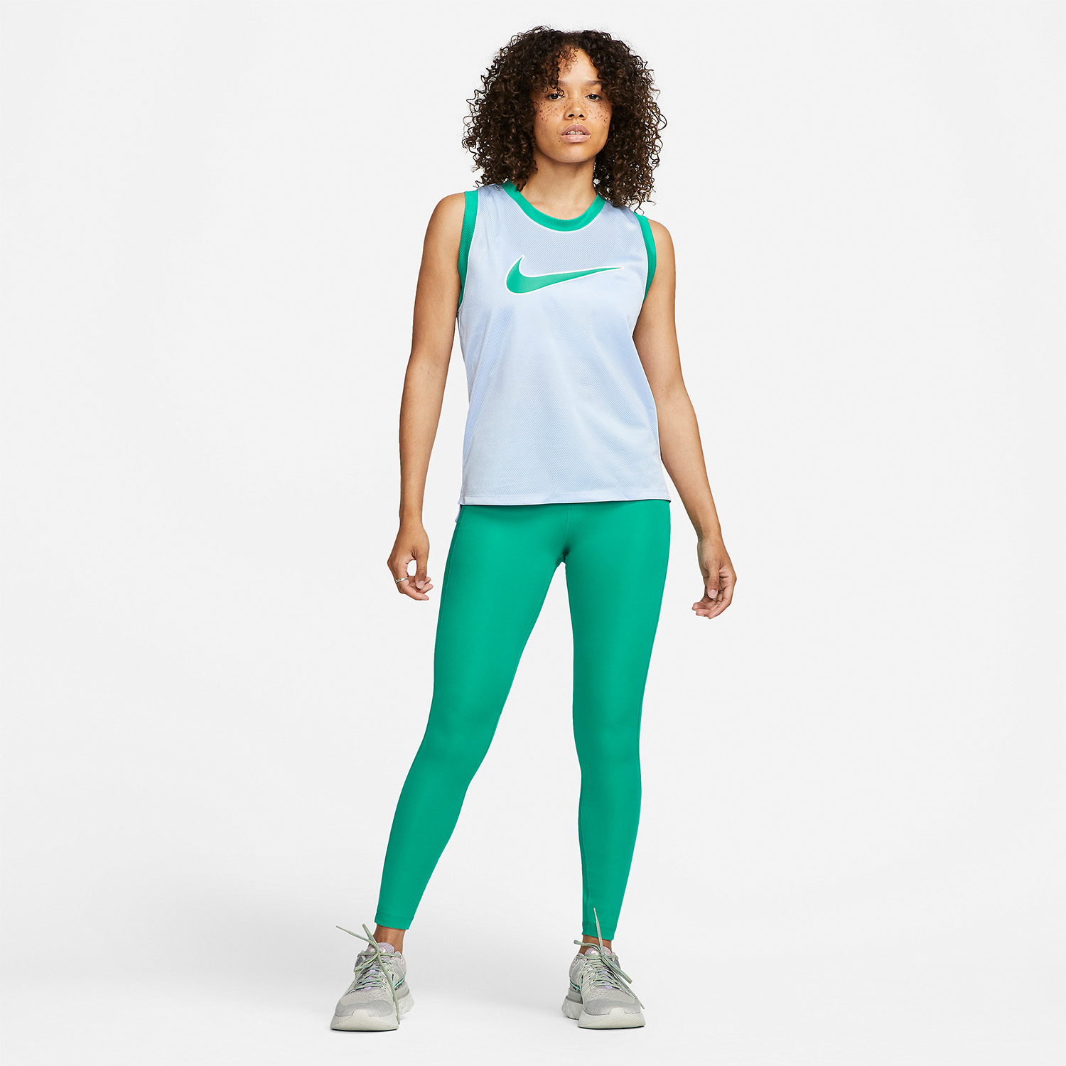 Nike Dri-FIT Fast Women's Running Tights - Neptune Green