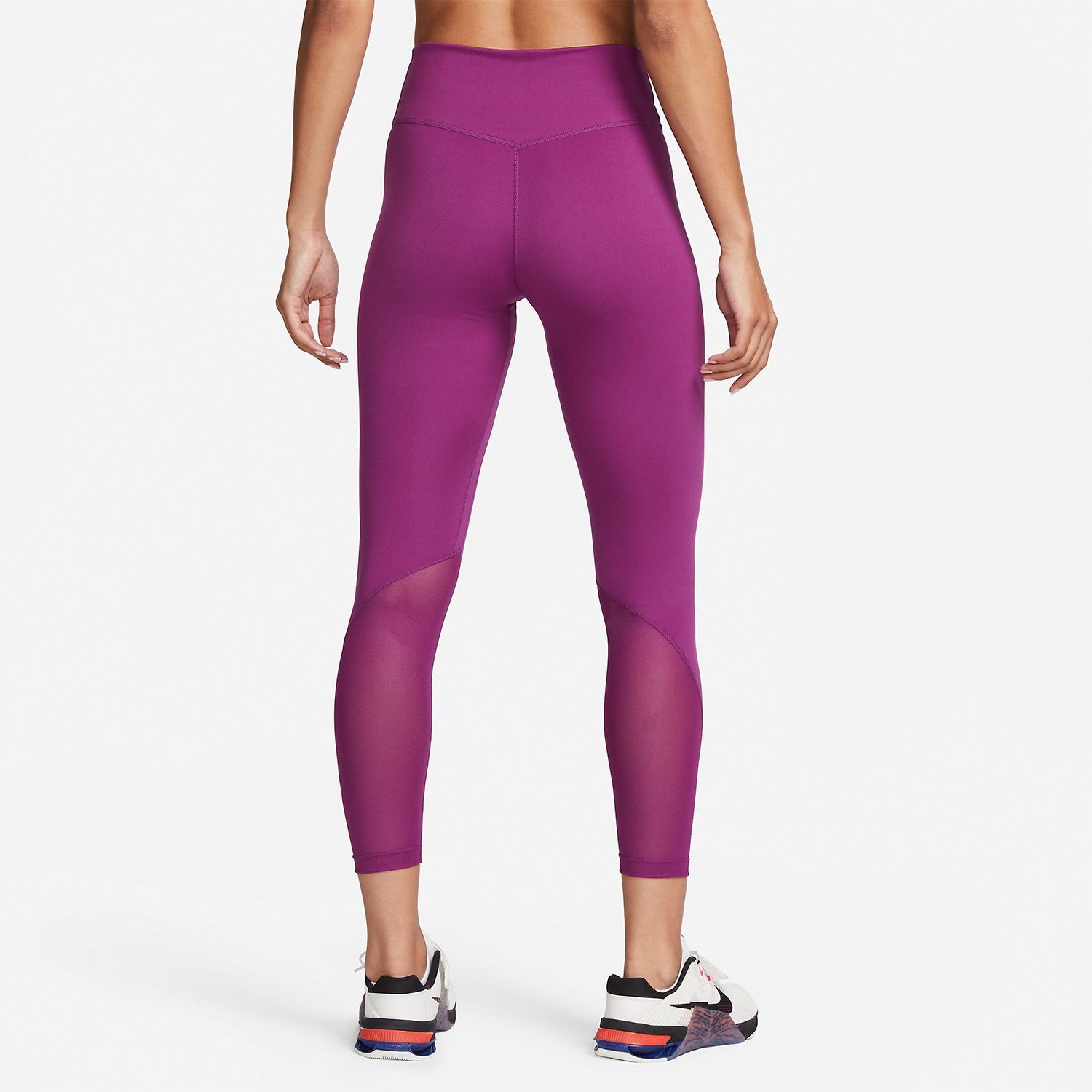 Nike One Mid Rise 7/8 Women's Training Tights Medium Viotech