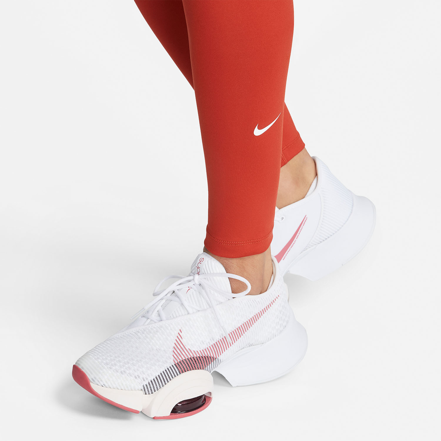 Nike One Tights - Cinnabar/White