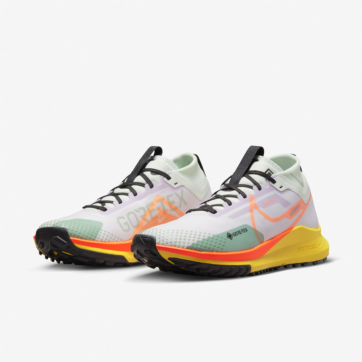 Nike React Pegasus Trail 4 GTX - Barley Grape/Total Orange/Green
