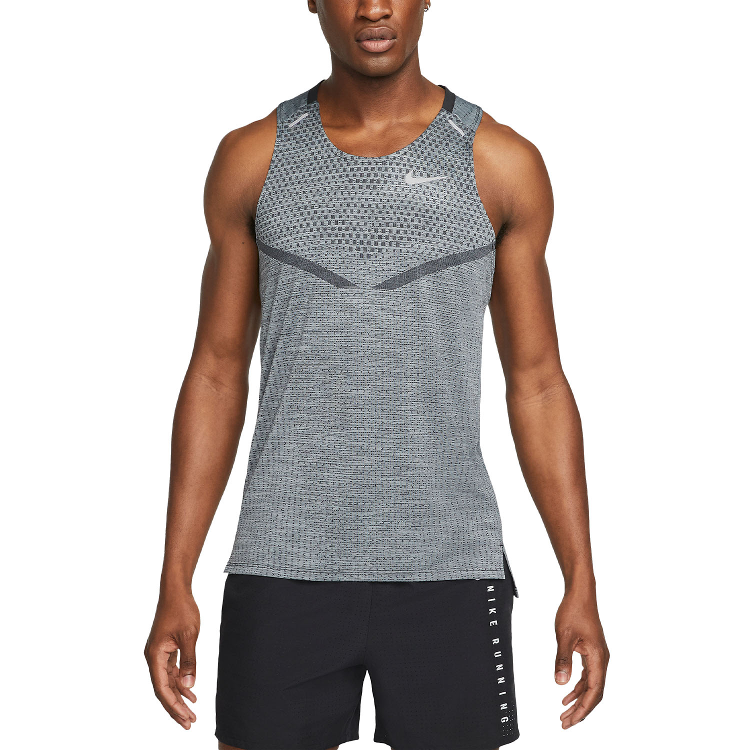 Nike Dri-FIT ADV Techknit Ultra Tank - Black/Smoke Grey/Reflective Silver