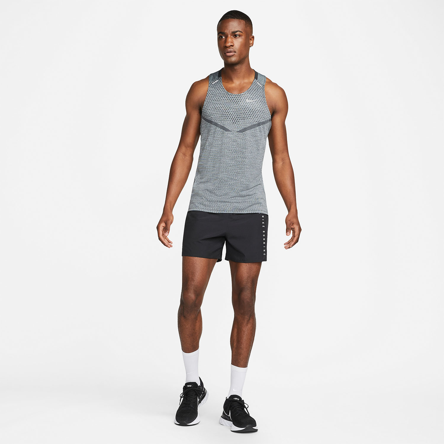 Nike Dri-FIT ADV Techknit Ultra Tank - Black/Smoke Grey/Reflective Silver