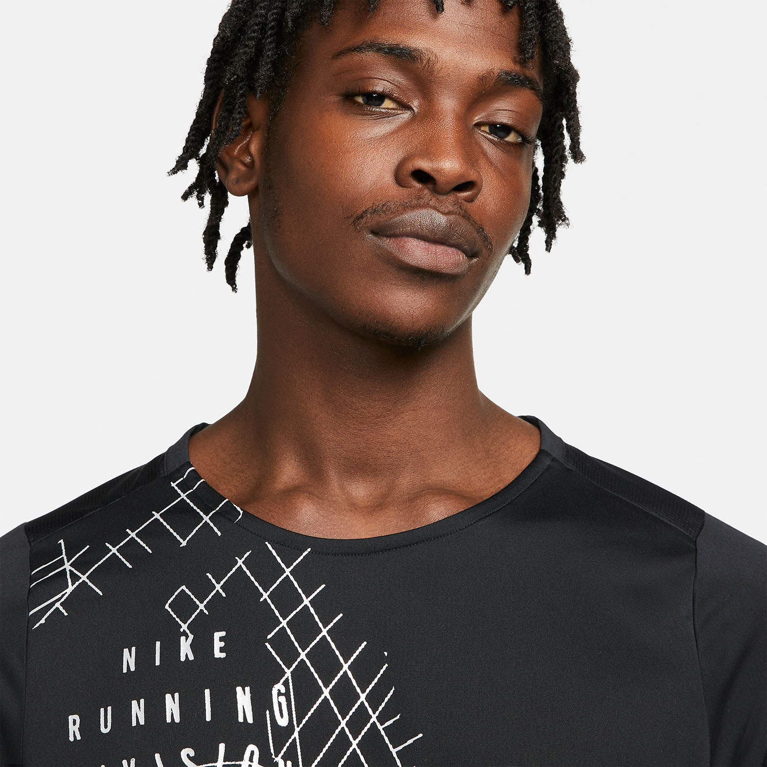 Nike Run Division Rise 365 Shirt - Black/Reflective Silver