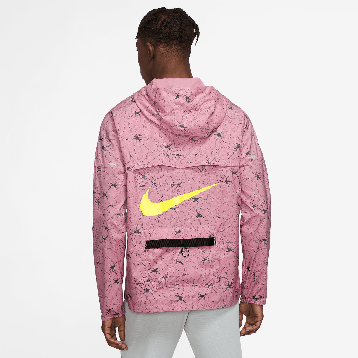 pink and yellow nike jacket