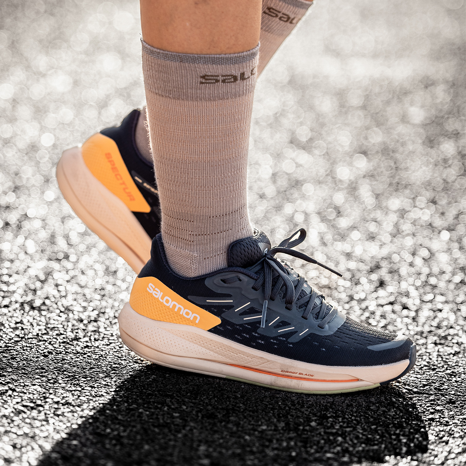 Salomon Spectur Scarpe da Running Donna Ebony Almond Cream