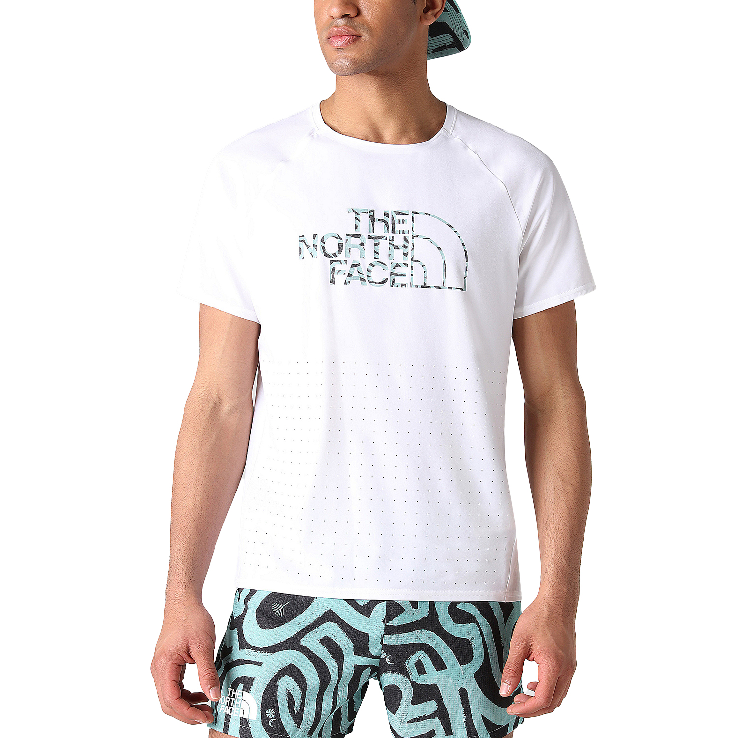 The North Face X Elvira Flight Weightless T-Shirt - TNF White/Wasabi