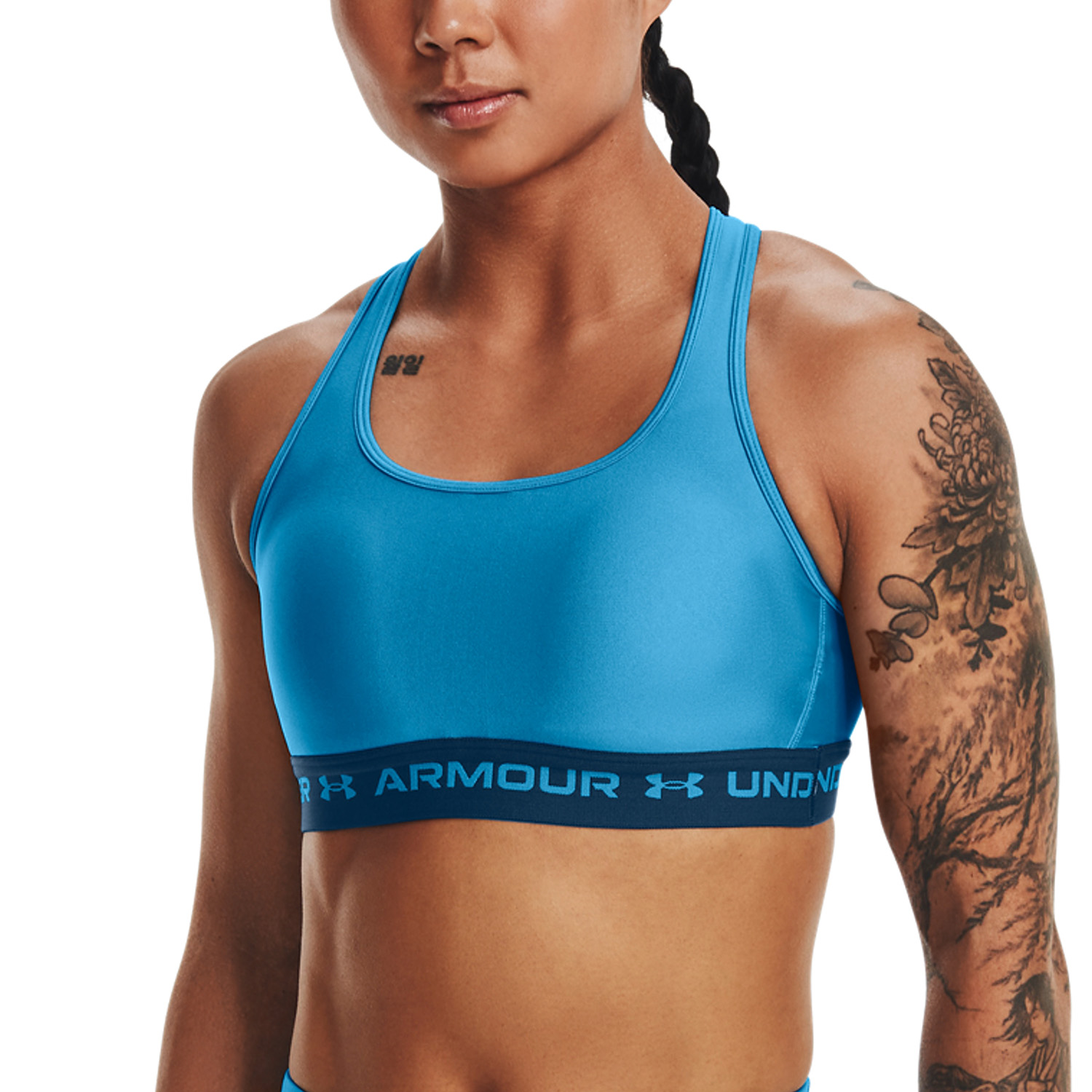 Blue under armour sports bra Clearance