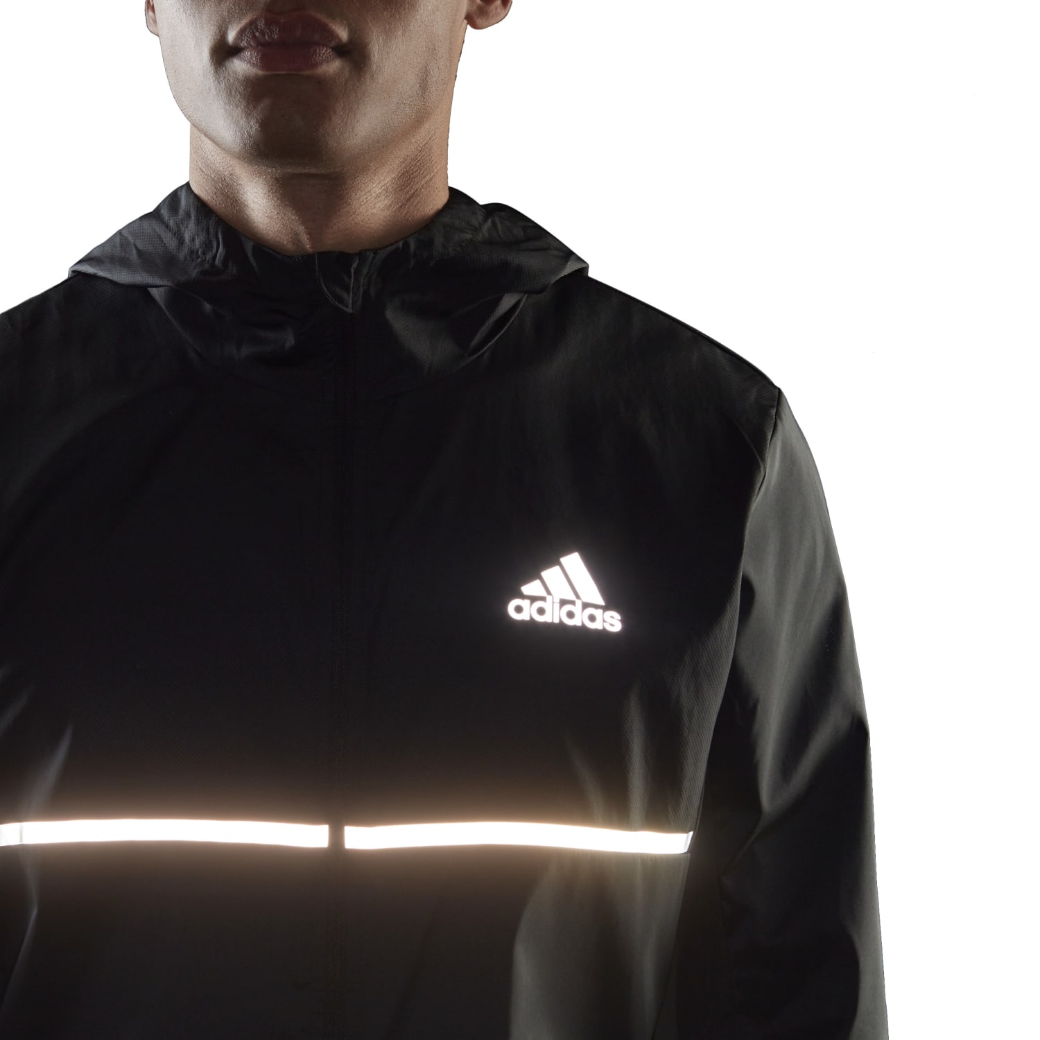 adidas Own The Run Jacket - Black/Reflective Silver