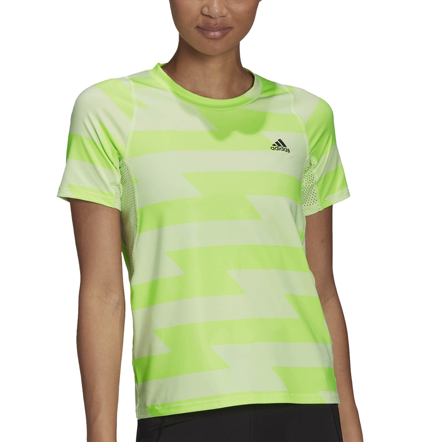adidas Run Fast Camiseta Running Mujer - Almost Lime/Pulse Lime