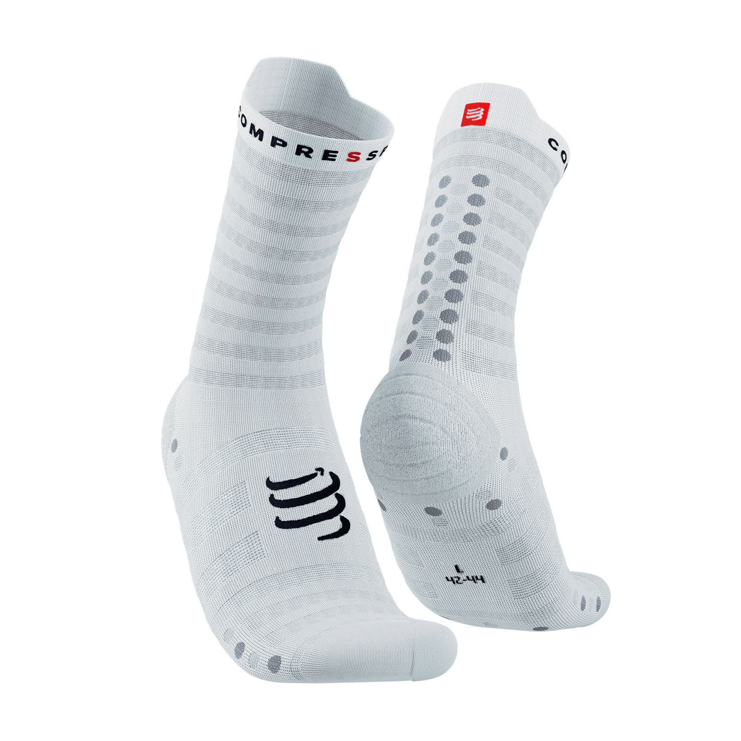 Compressport Pro Racing V4.0 Ultralight Calze - White/Alloy