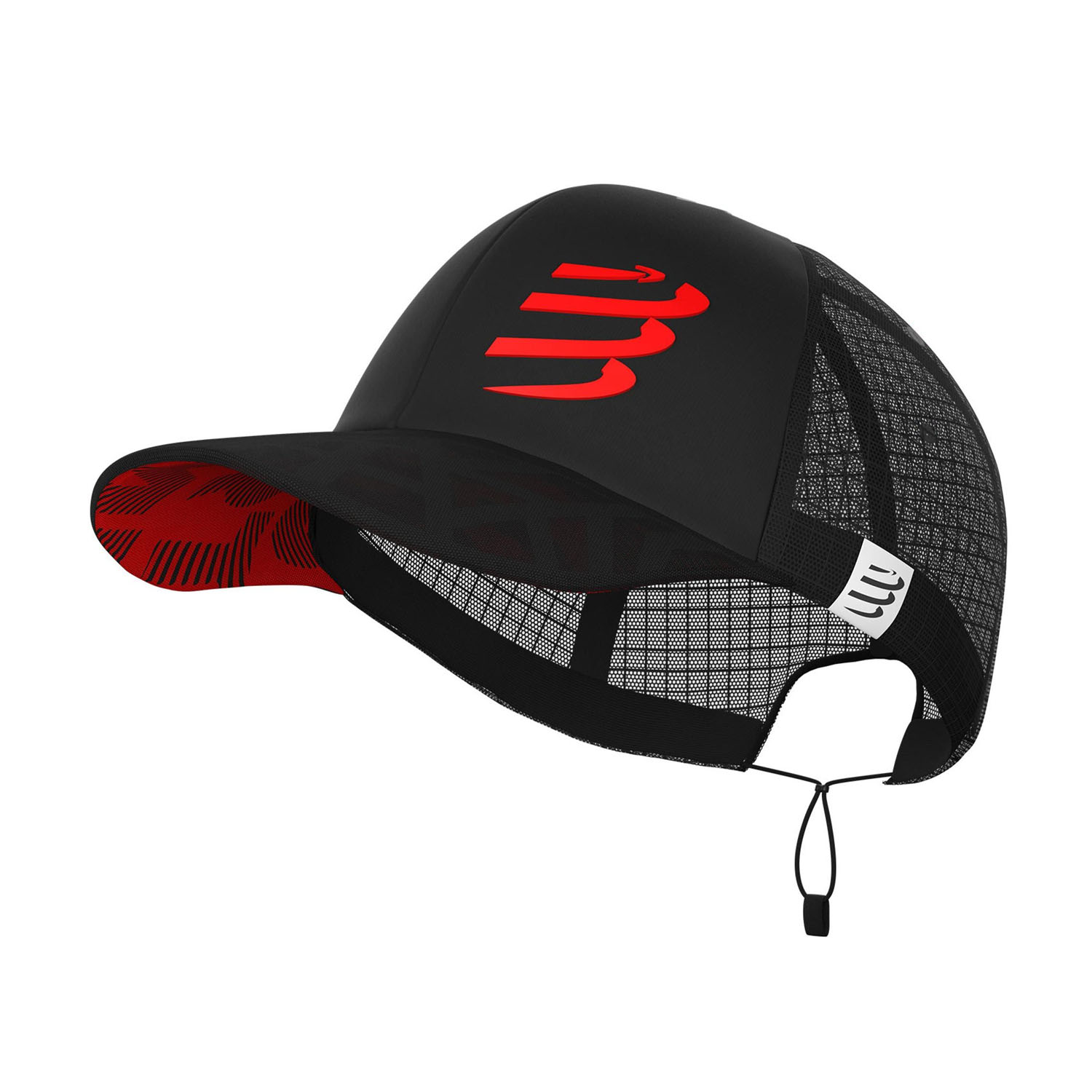 Compressport Racing Trucker Cappello da Running - Black/Red