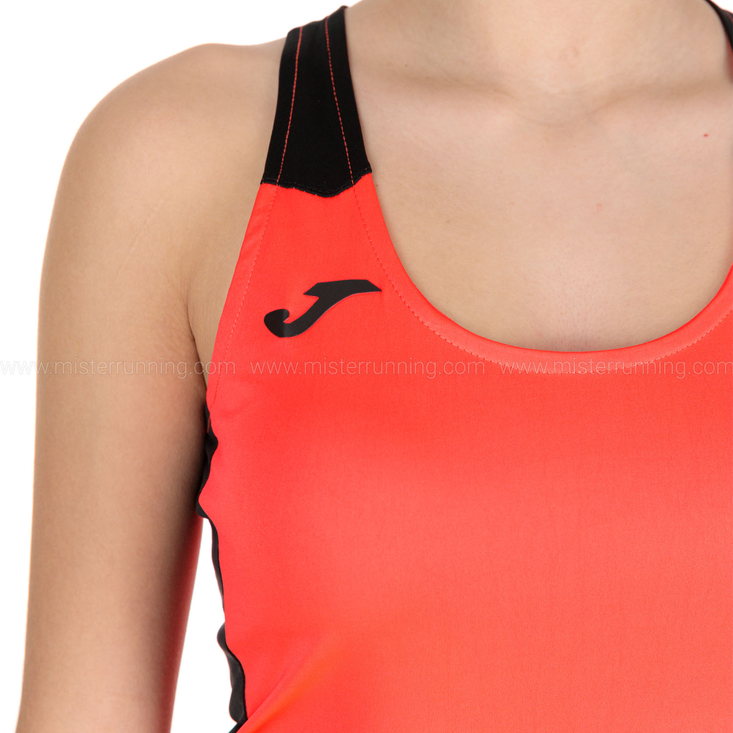 Joma Record II Tank - Fluor Coral/Black