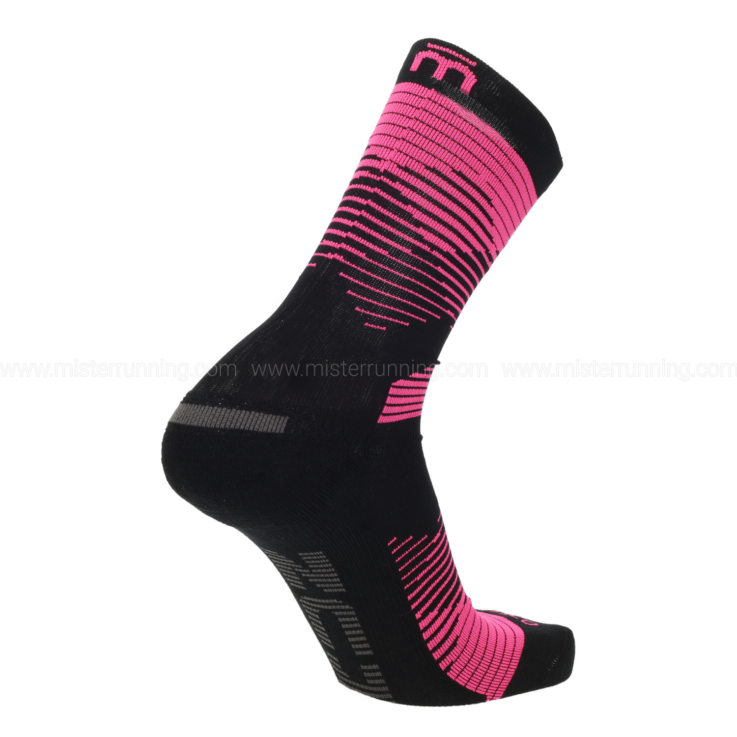 Mico Extra Dry Outlast Light Weight Socks - Nero/Fucsia Fluo