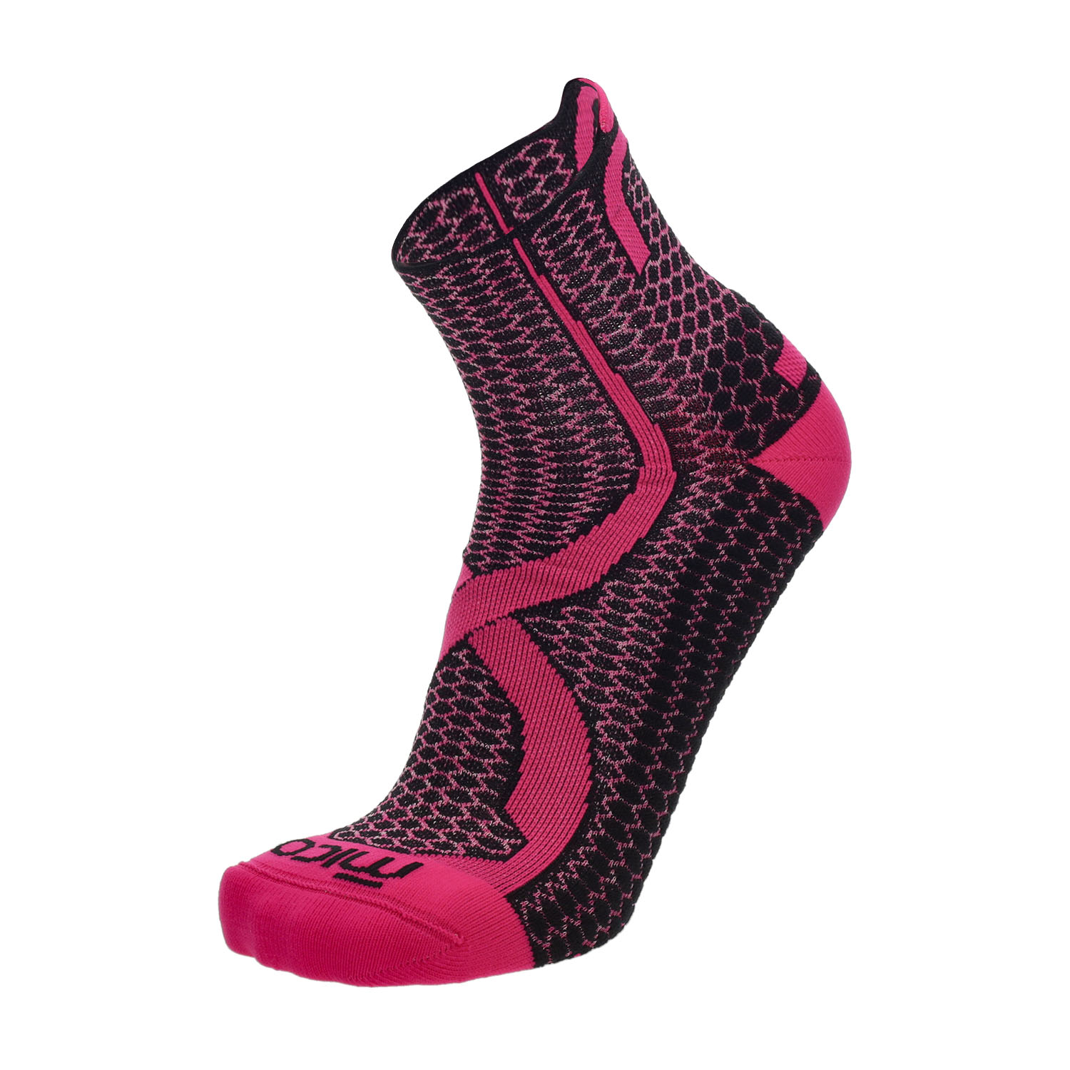 Mico Odor Zero Light Weight Calcetines - Nero/Fucsia