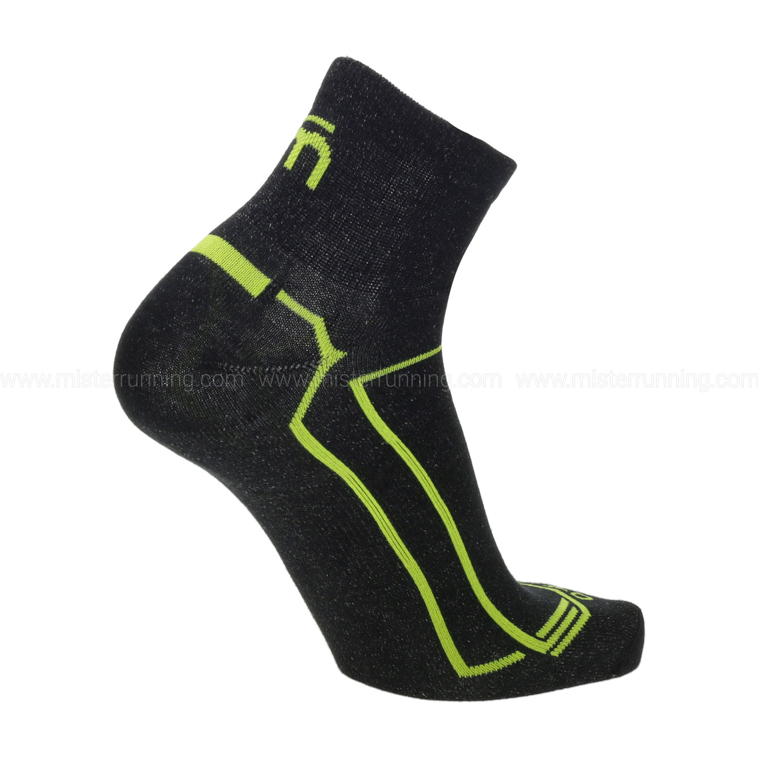 Mico Odor Zero Outlast Light Weight Socks - Nero/Giallo Fluo