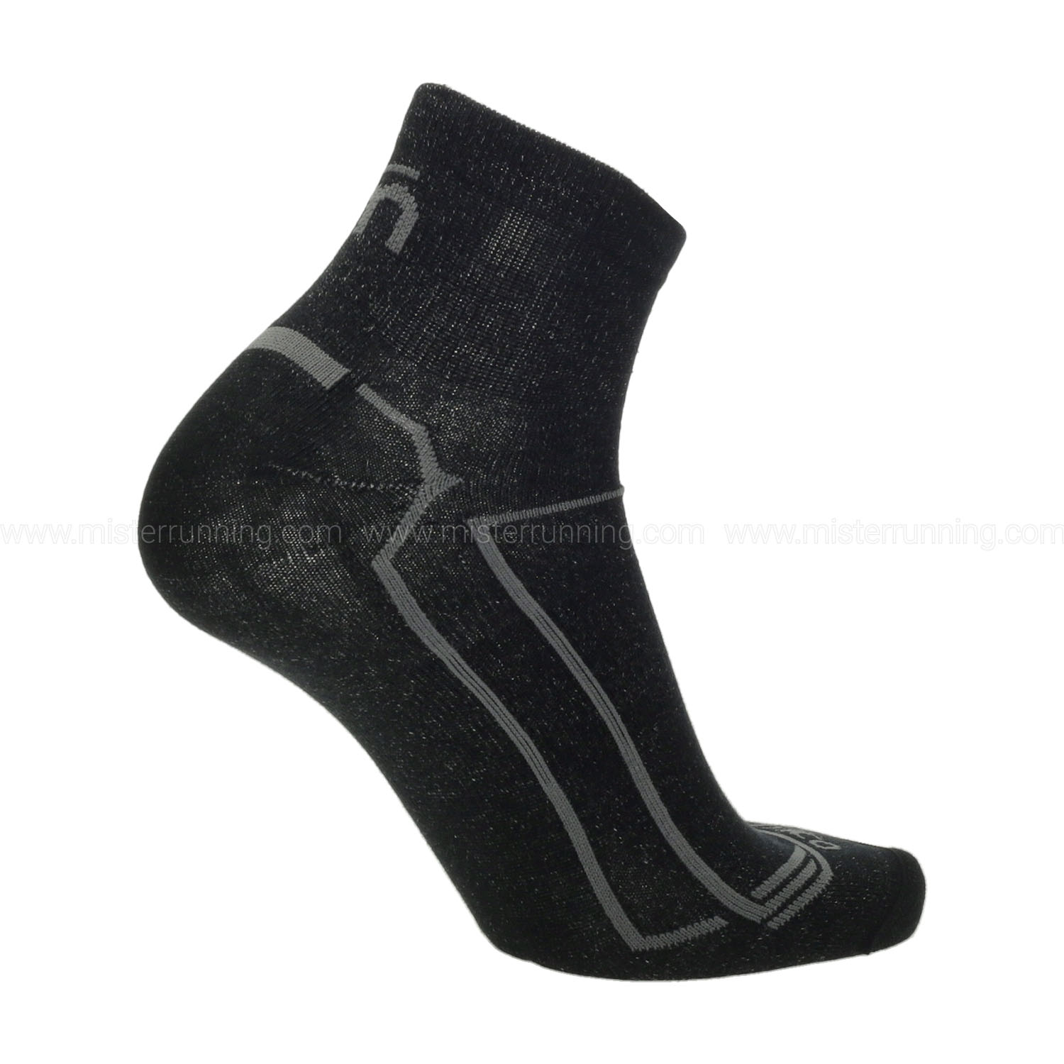 Mico Odor Zero Outlast Light Weight Socks - Nero/Grigio