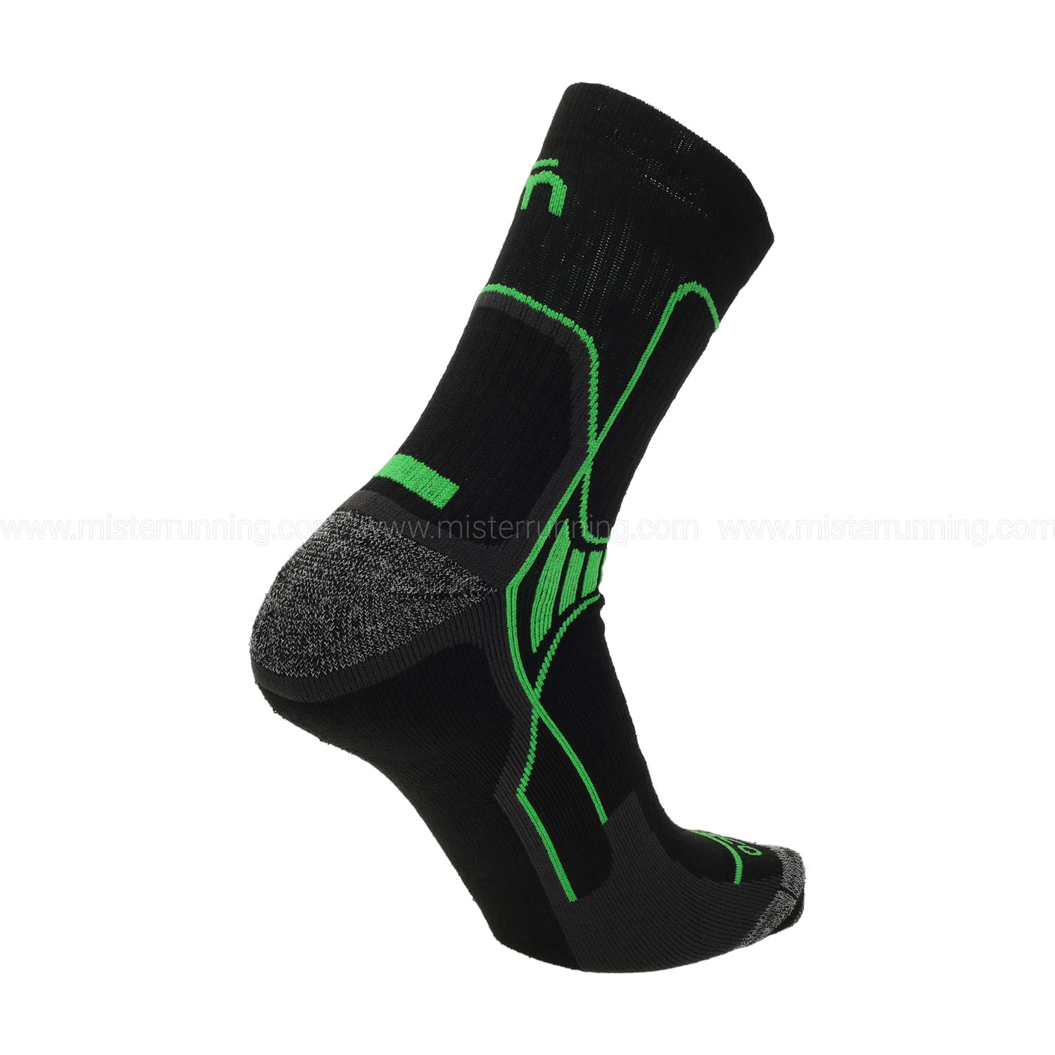 Mico X-Performance Coolmax Light Weight Calze - Nero/Verde Fluo