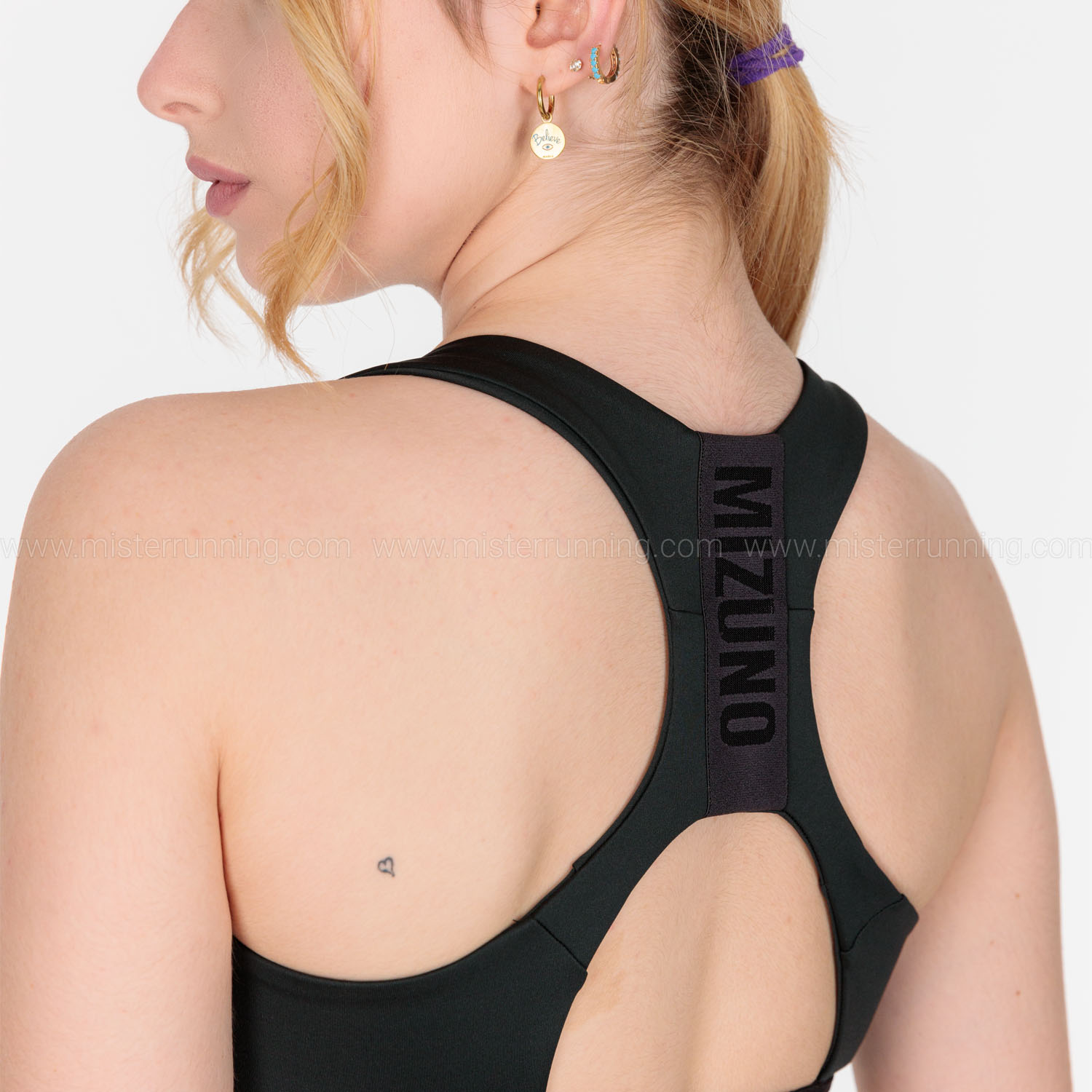 Mizuno Alpha Graphic Sports Bra - Grape Wine