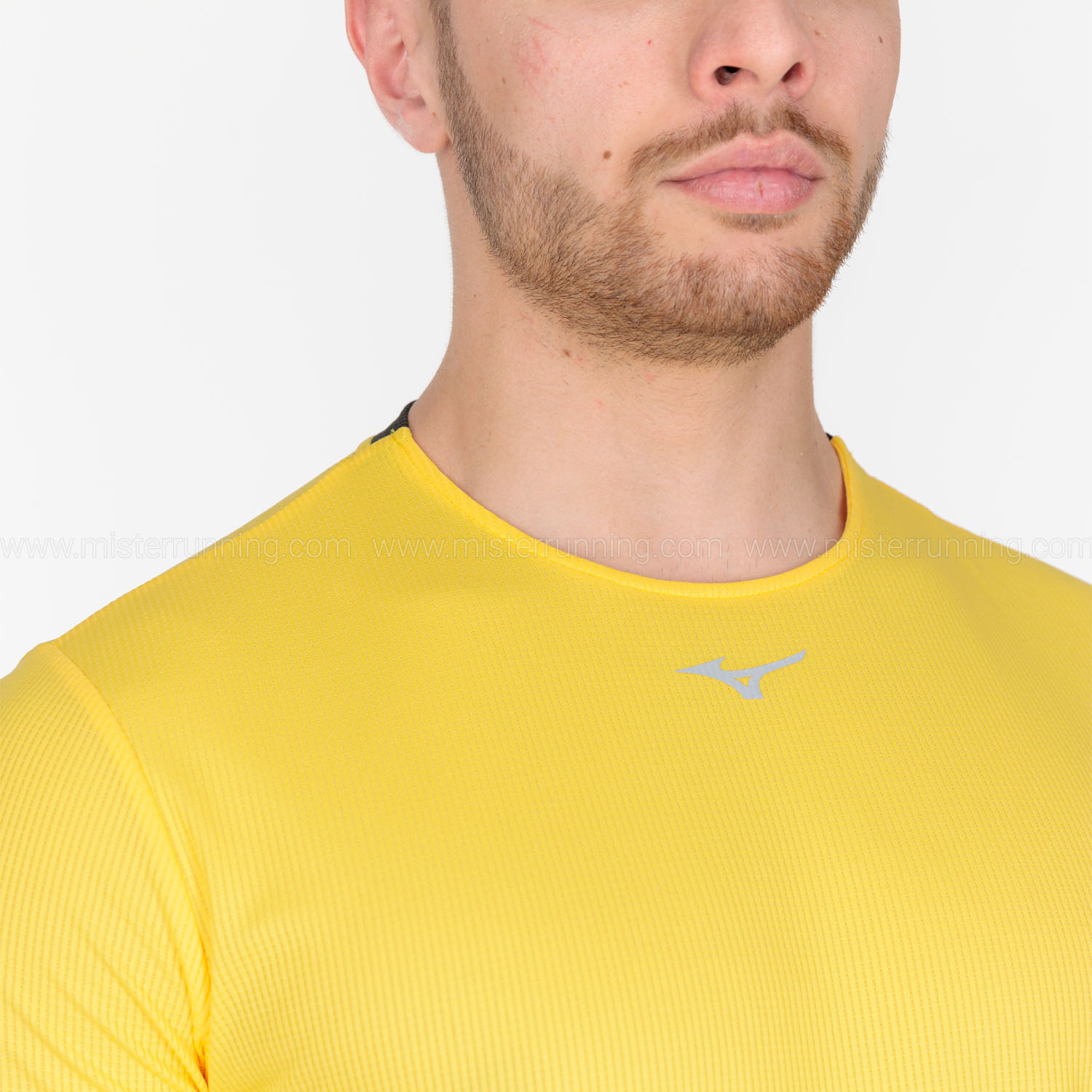 Mizuno Dryaeroflow T-Shirt - Racing Yellow