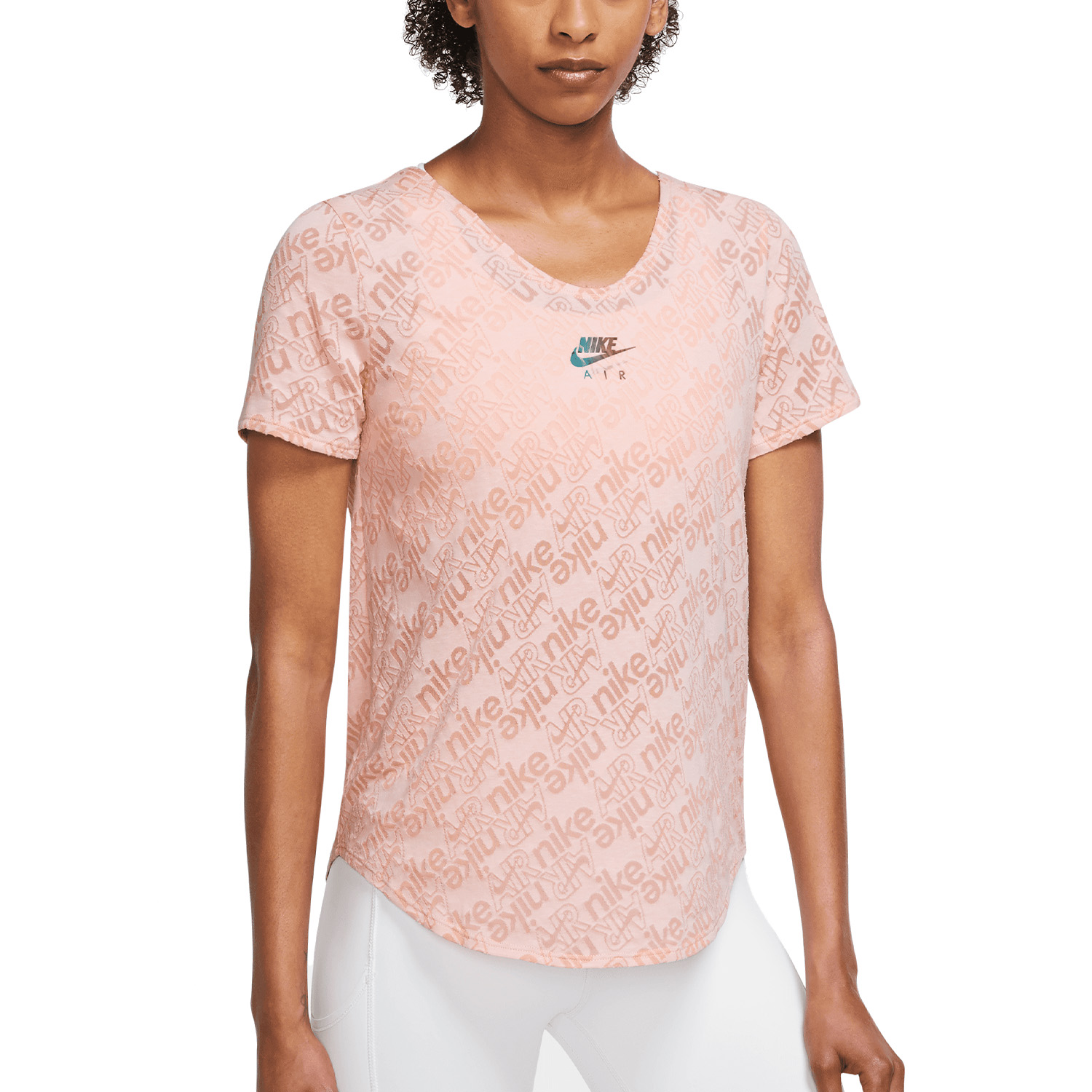 Nike Air Dri-FIT Print Camiseta de Running Mujer - Atmosphere