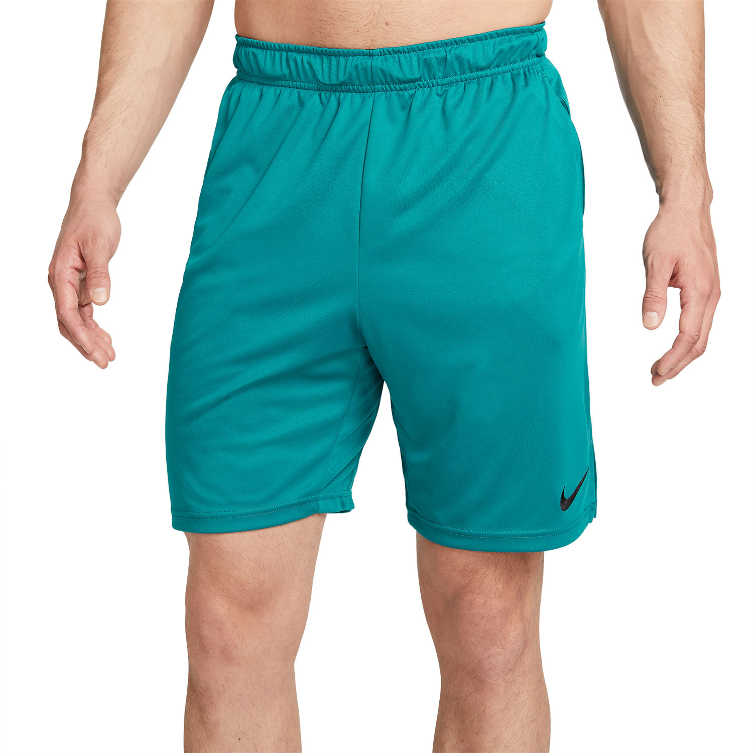 Nike DriFIT Knit 6in Mens Training Shorts Bright Spruce/Black