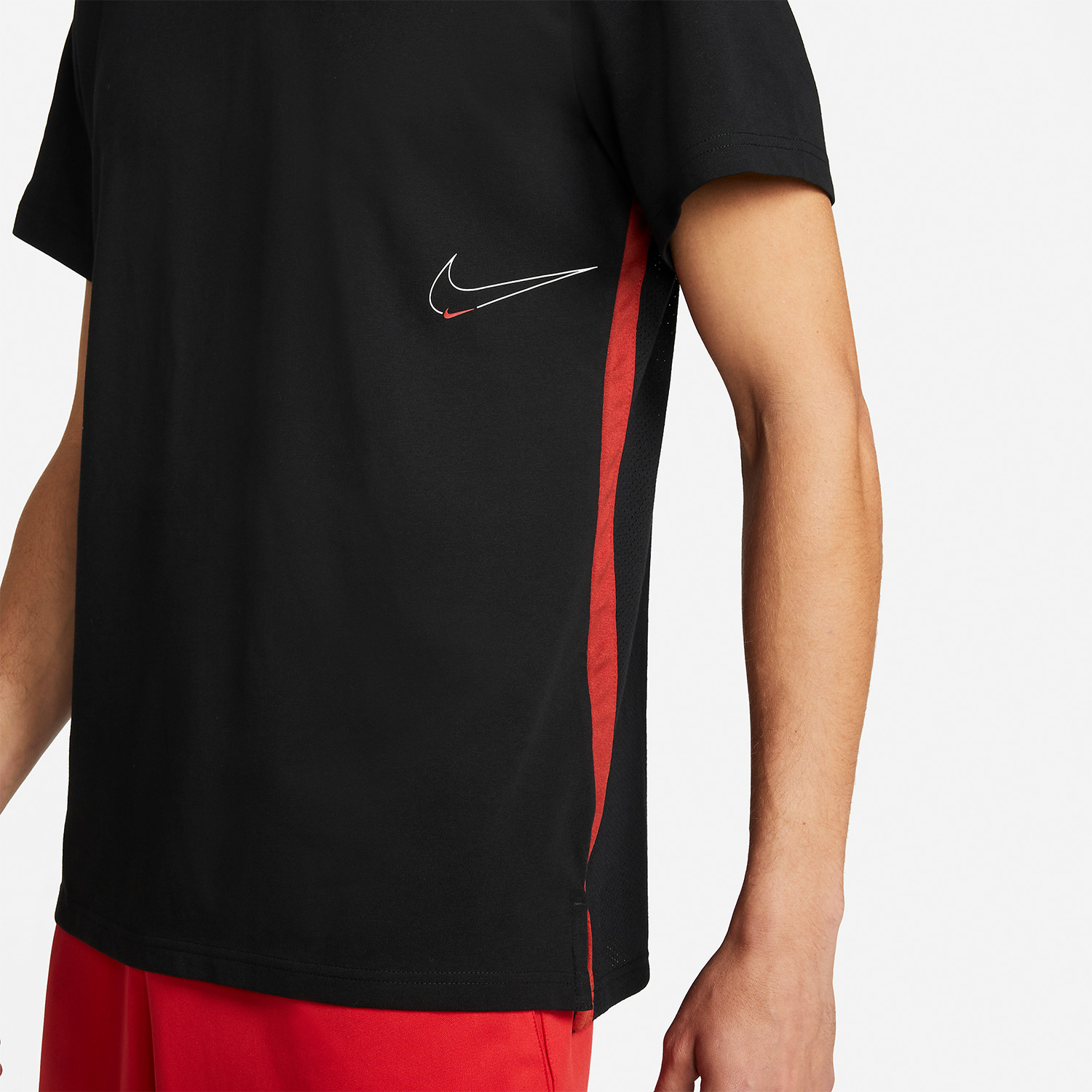 Nike Dri-FIT Dry Maglietta - Black/Cinnabar