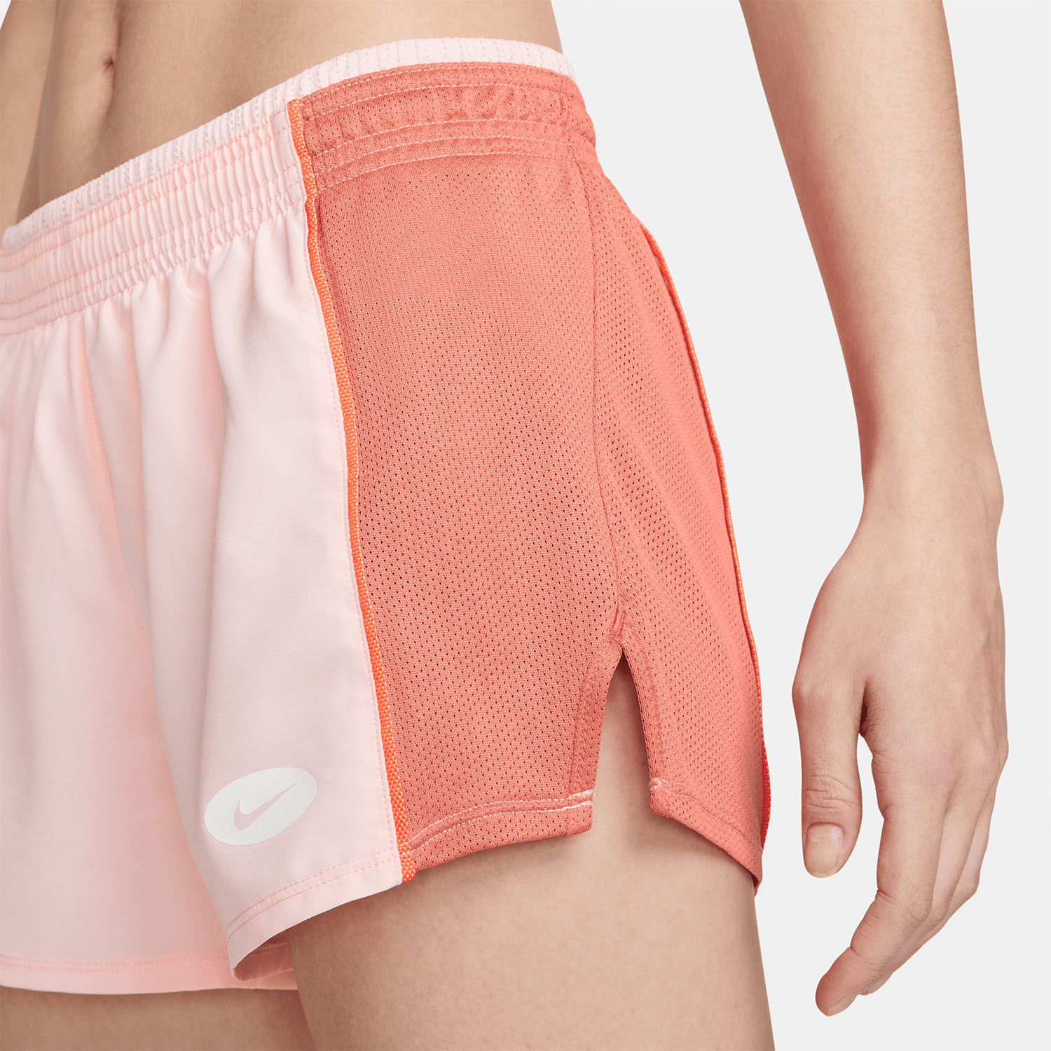 Nike Dri-FIT Icon Clash 10k 3.5in Shorts - Atmosphere/Madder Root/Rush Orange/White