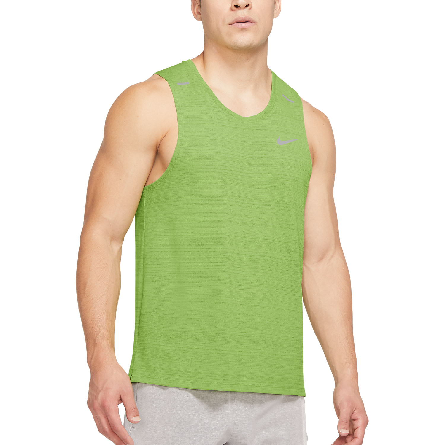 Nike Dri-FIT Miler Run Men's Running Tank - Bright Crimson