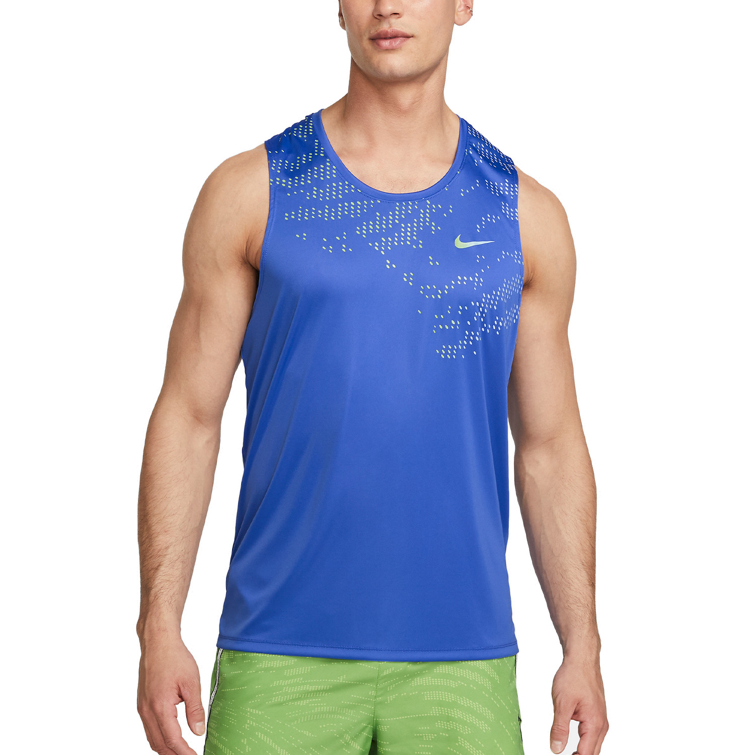 Nike Dri-FIT Run Division Miler Men's Running Tank - Medium Blue