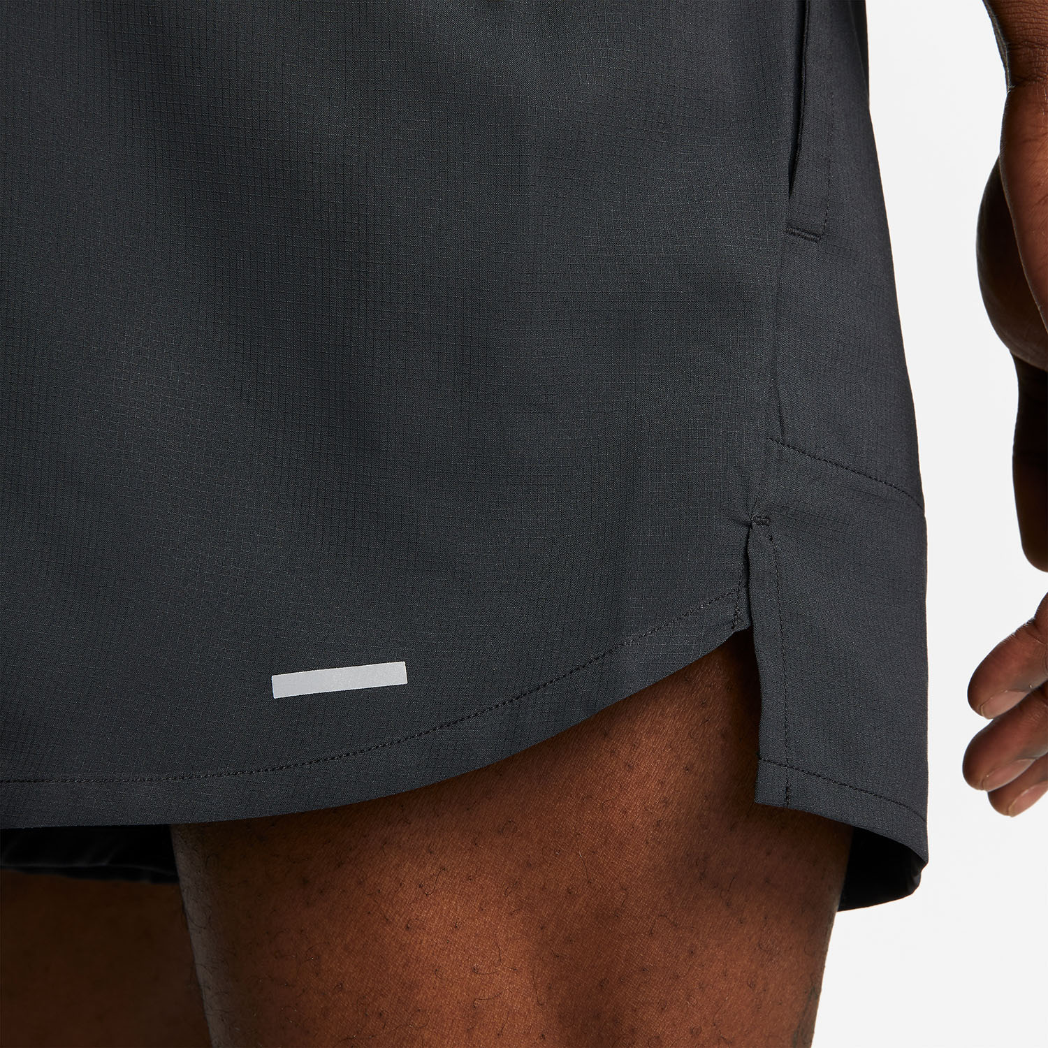 Nike Dri-FIT Stride 5in Shorts - Black/Reflective Silver