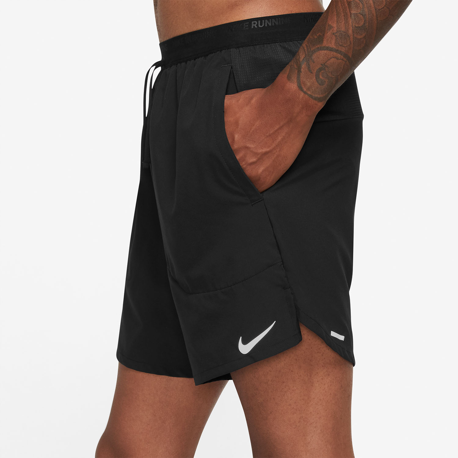 Nike Dri-FIT Stride 7in Shorts - Black/Reflective Silver