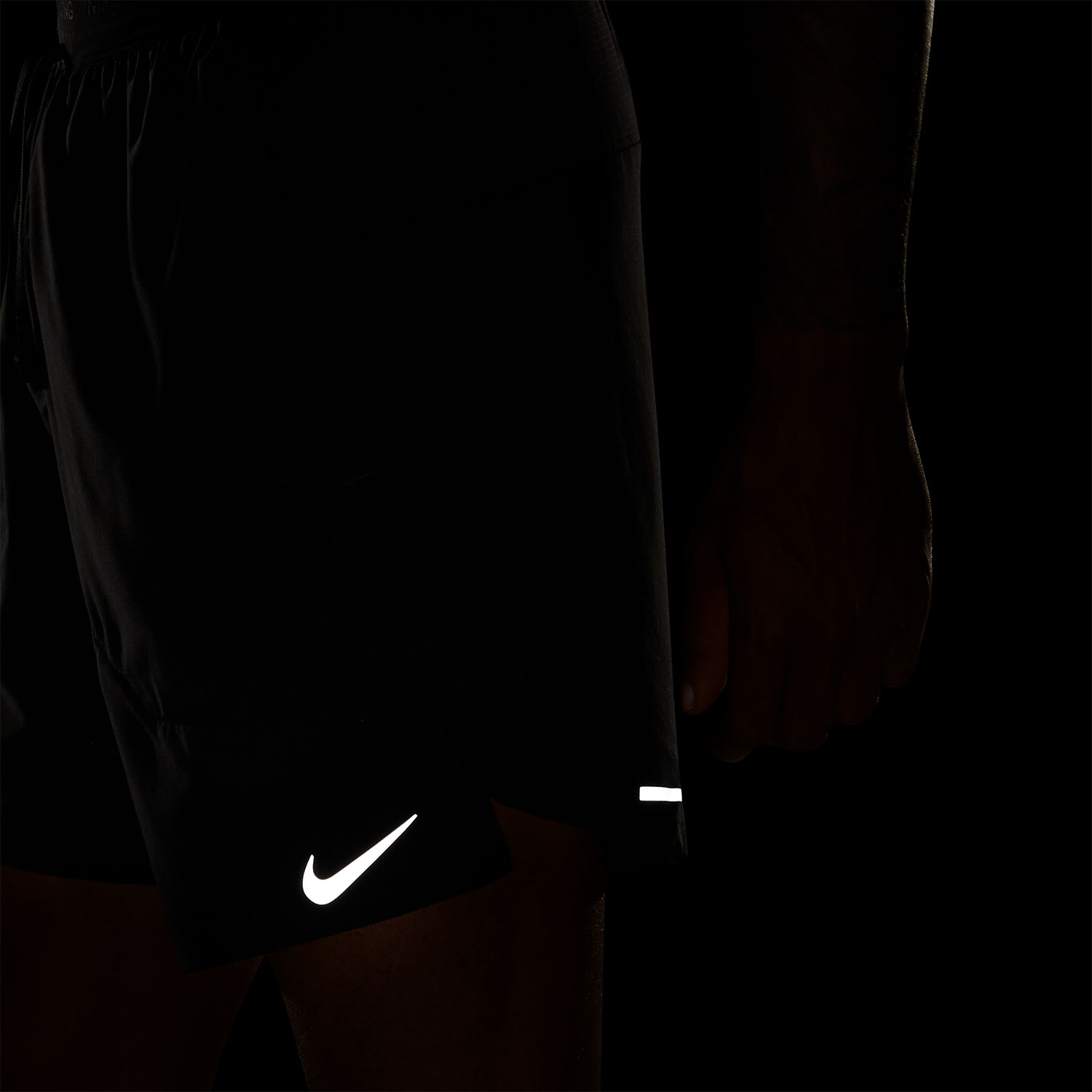 Nike Dri-FIT Stride 7in Shorts - Black/Reflective Silver