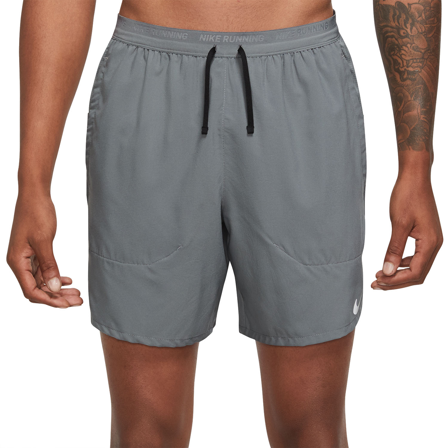 Nike Dri-FIT Stride 7in Shorts - Smoke Grey/Black/Reflective Silver