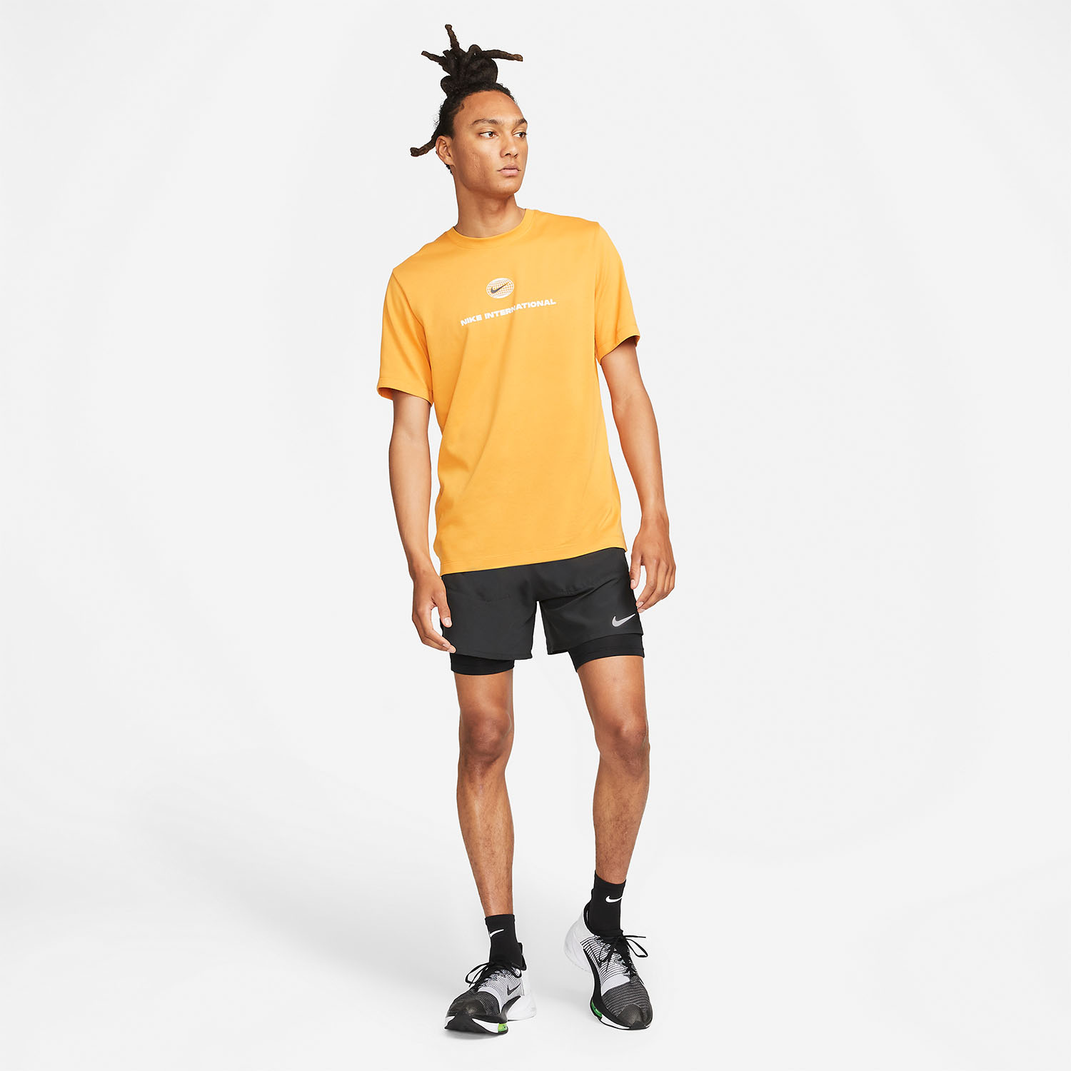 Nike Dri FIT Stride Hybrid Men s Running Shorts Black
