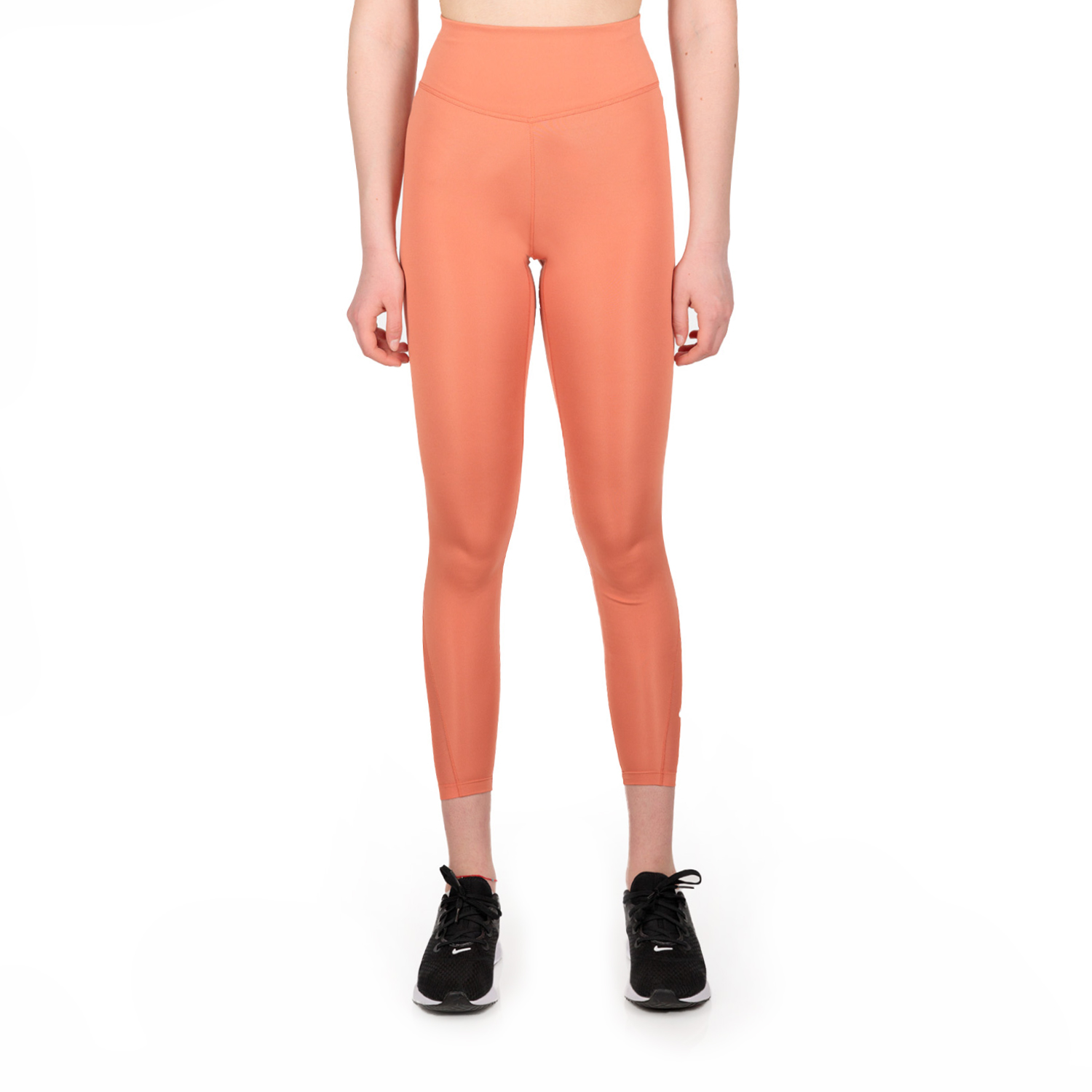 Nike One Mid Rise 7/8 Tights - Madder Root/White