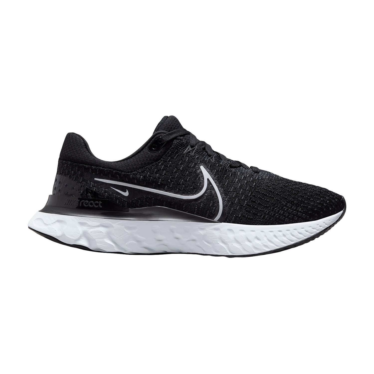 nike react black and white mens