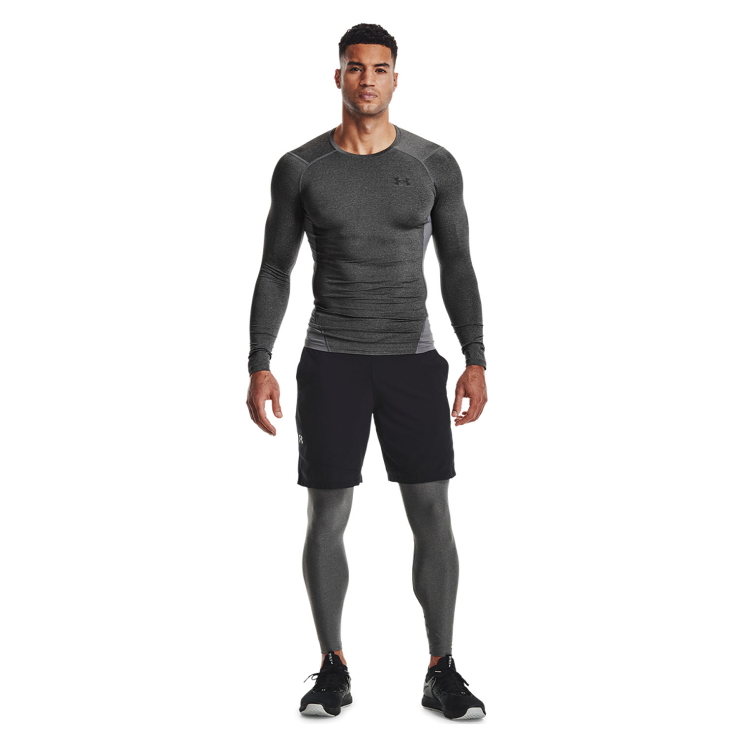 Under HeatGear Heather Tights - Men\'s Carbon Armour Training