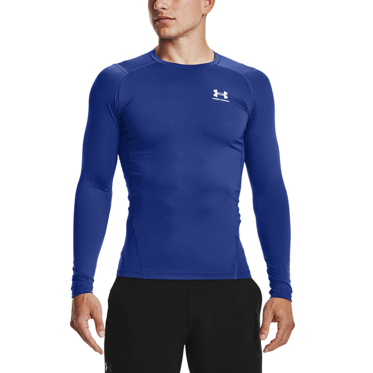 Under Armour HeatGear Compression Camisa - Royal/White