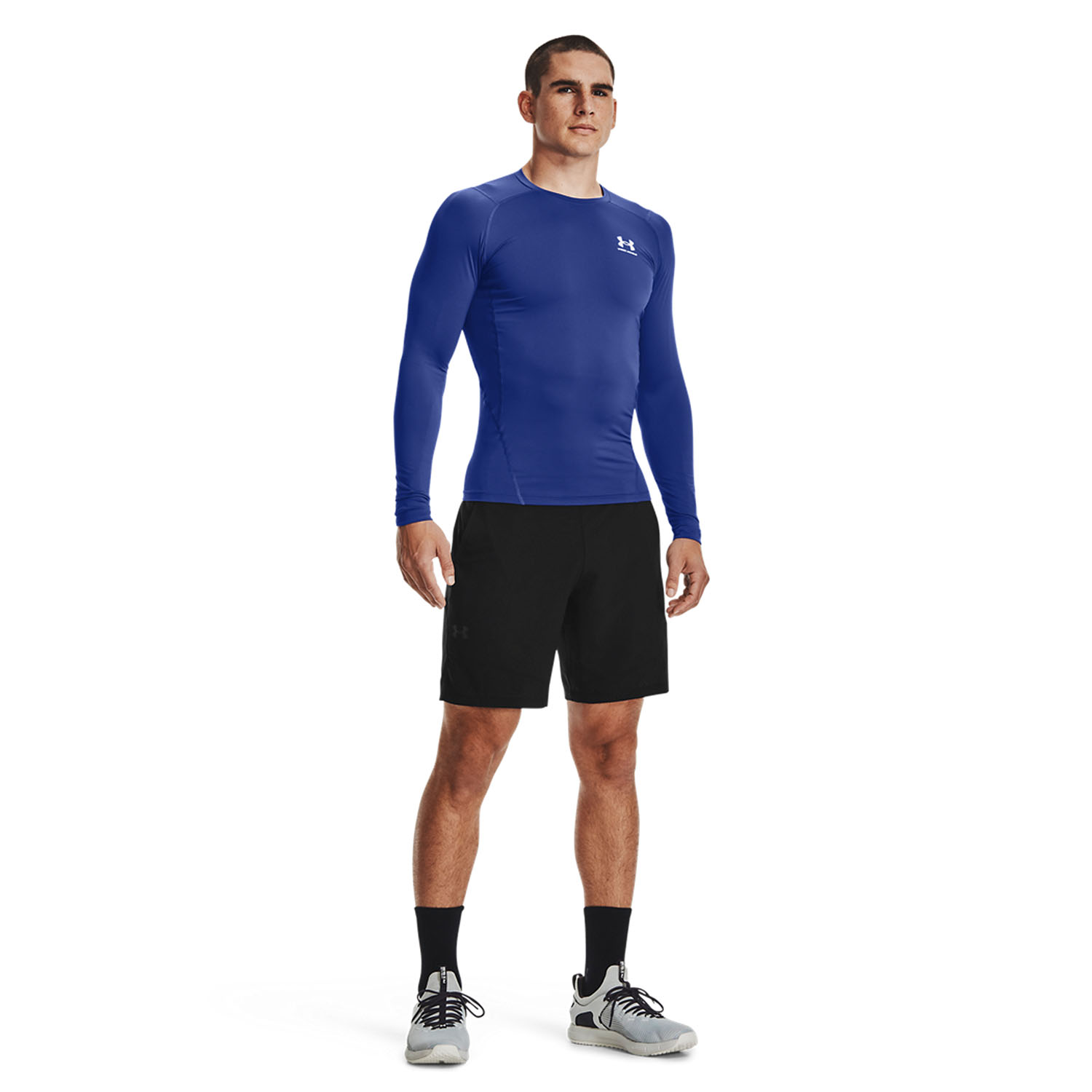 Under Armour HeatGear Compression Camisa - Royal/White