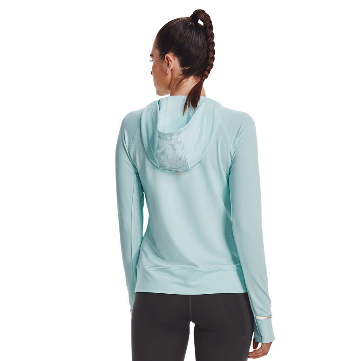 Under Armour Outrun The Cold Women's Running Shirt - Fuse Teal