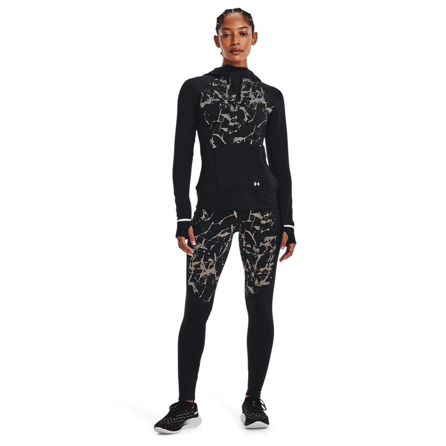 Under Armour Outrun The Cold Tights - Black/Reflective