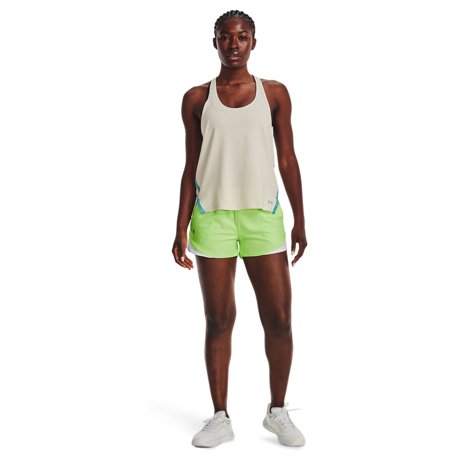 Under Armour Play Up 3in Shorts - Quirky Lime/Opal Blue