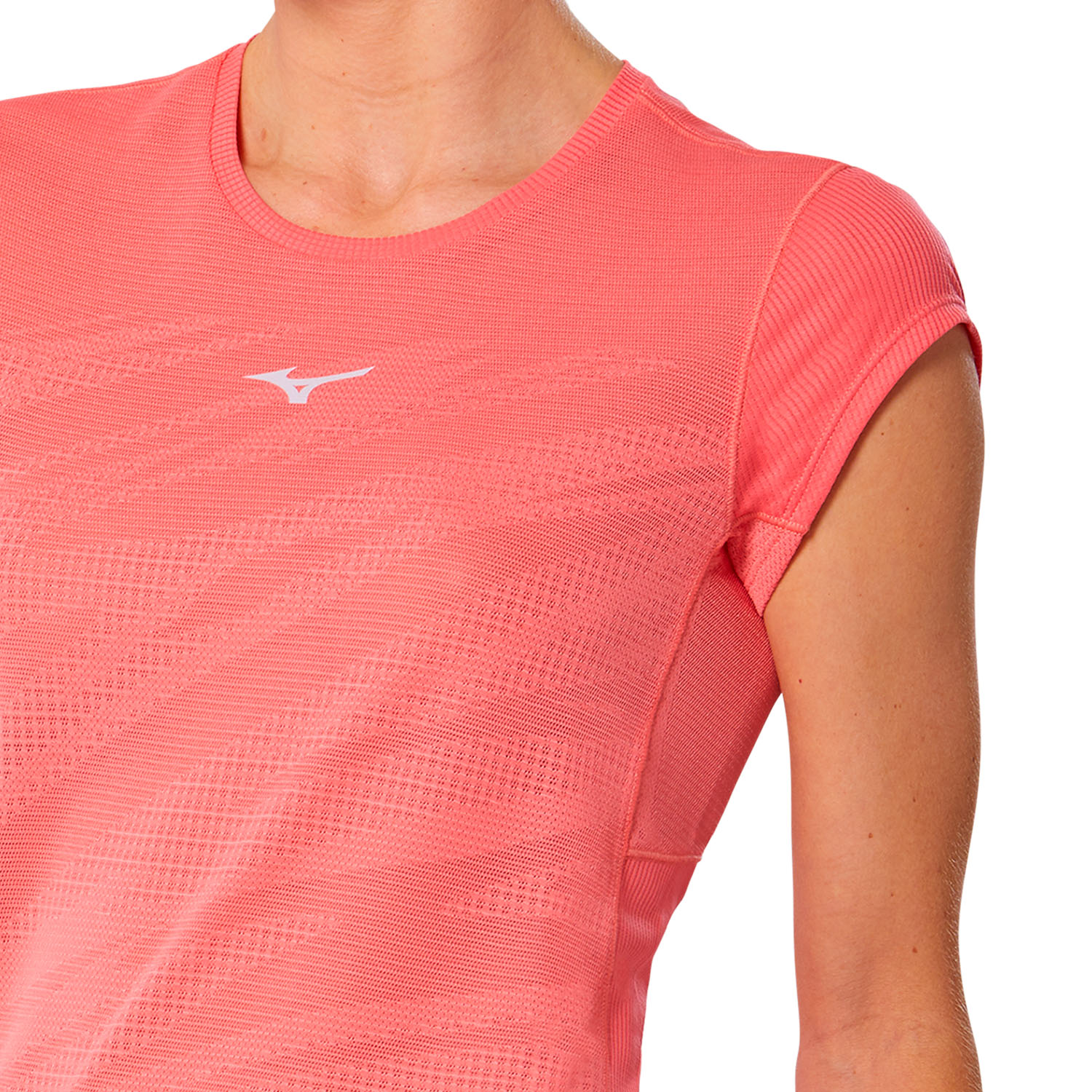 Mizuno Aeroflow T-Shirt - Sunkissed Coral