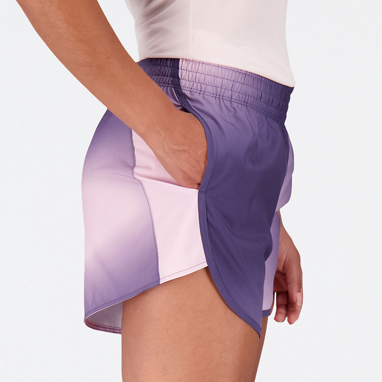 New Balance Printed Accelerate 5in Shorts - Lilac Cloud