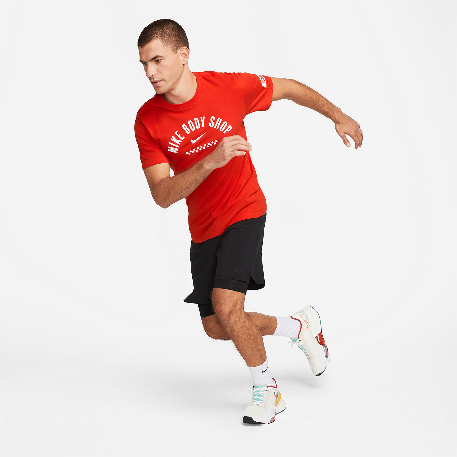 Nike Dri-FIT Body Shop T-Shirt - Picante Red