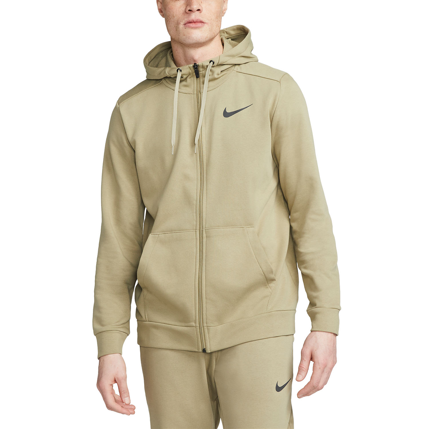 Nike Dri-FIT Logo Hoodie - Neutral Olive/Black