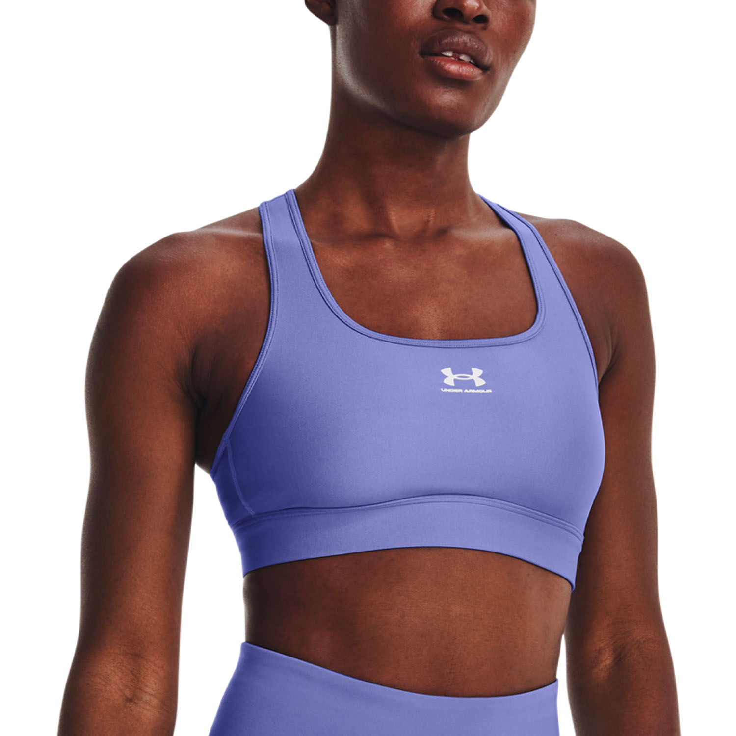 Under Armour Authentics Women's Sports Bra - Baja Blue/White