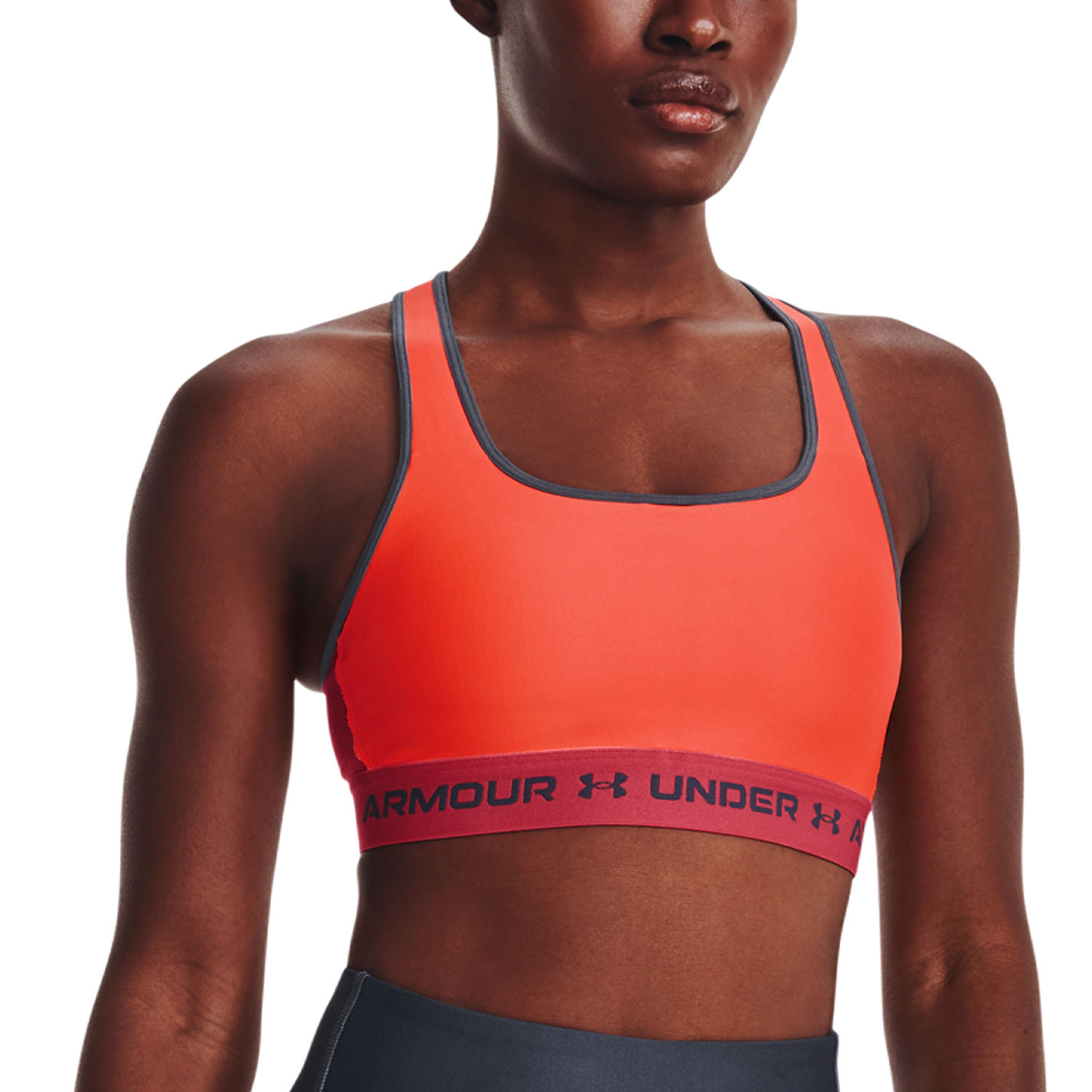 Under Armour Crossback Mid Reggiseno Sportivo - After Burn